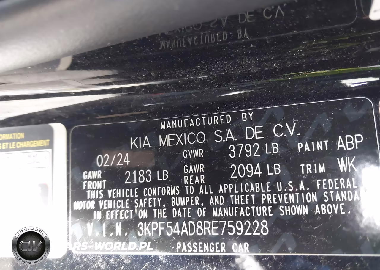 2024 Kia Forte Gt-Line VIN:3KPF54AD8RE759228 - 9