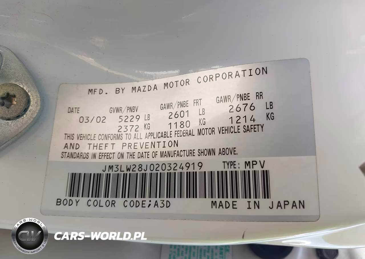 2002 Mazda Mpv Es-Lx VIN:JM3LW28J020324919 - 9