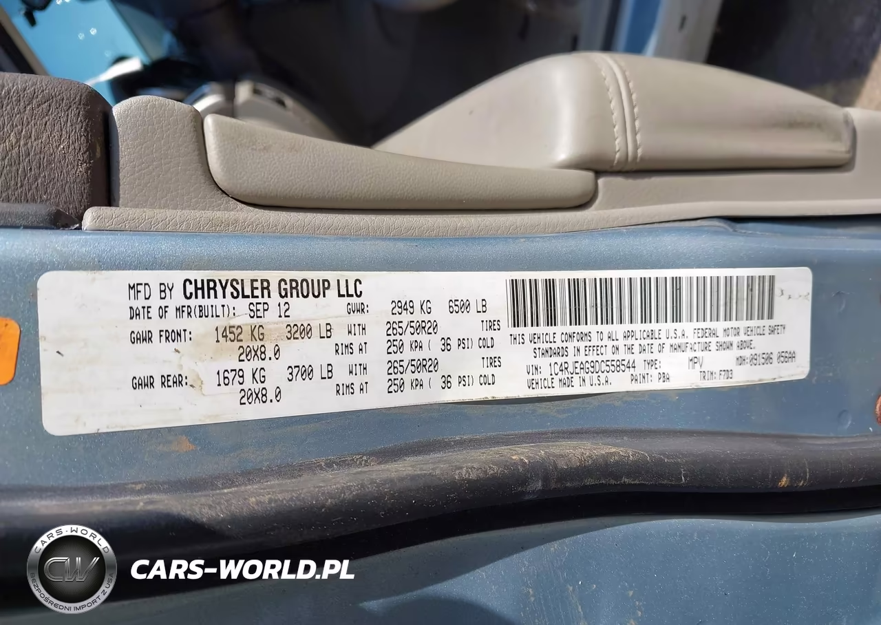 2013 Jeep Grand Cherokee Laredo VIN:1C4RJEAG9DC558544 - 9