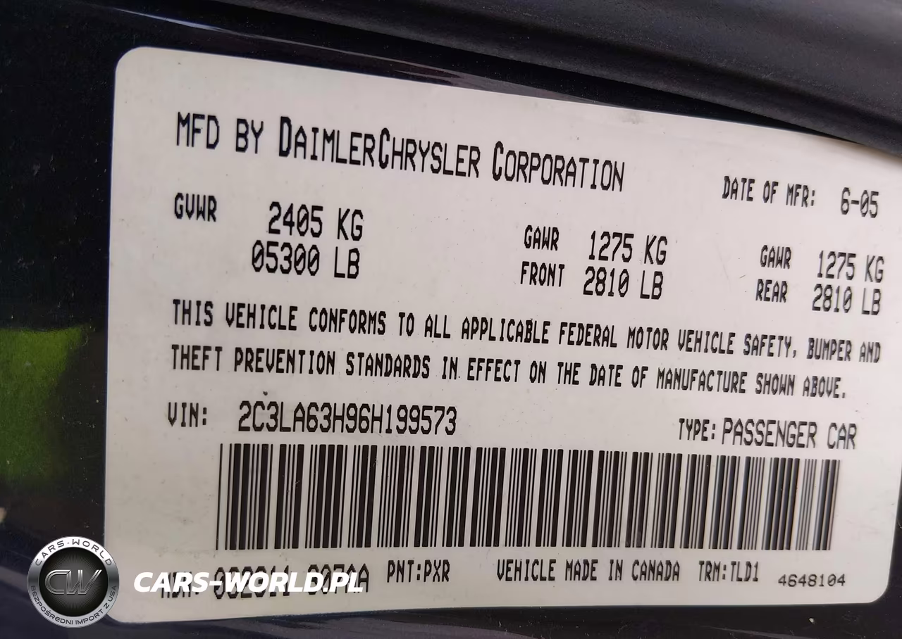 2006 Chrysler 300C VIN:2C3LA63H96H199573 - 9