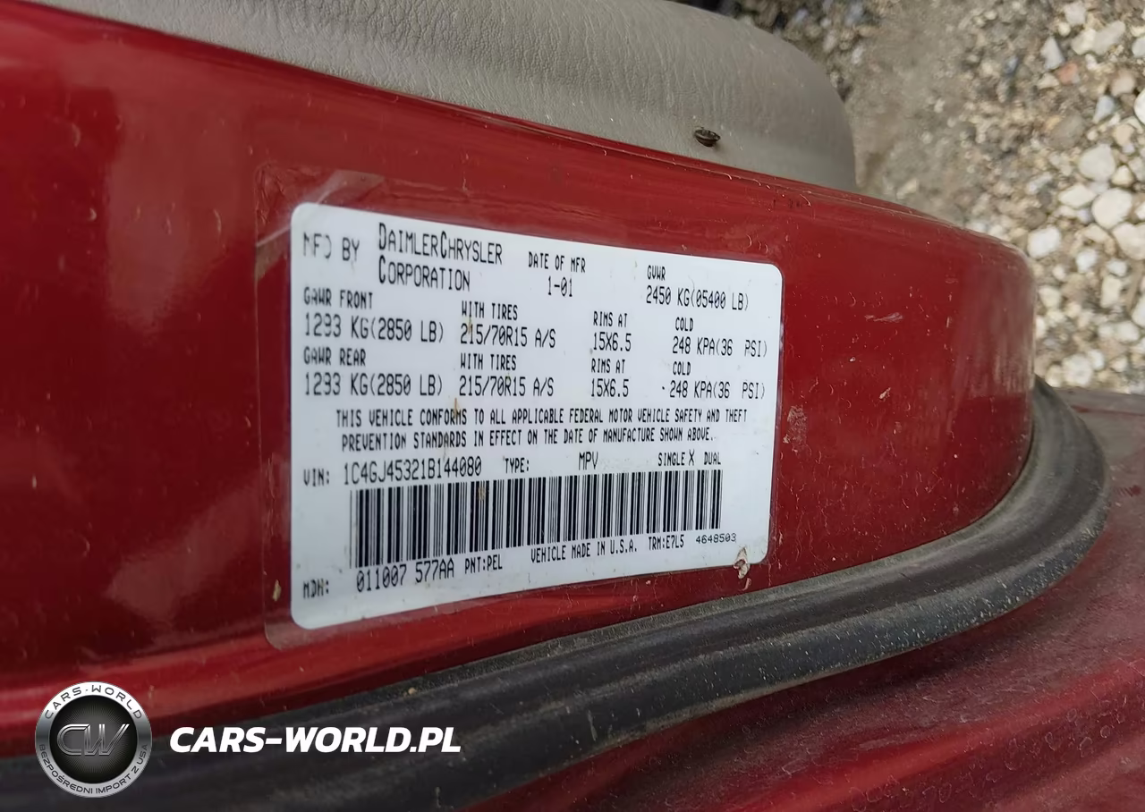 2001 Chrysler Voyager Lx VIN:1C4GJ45321B144080 - 9