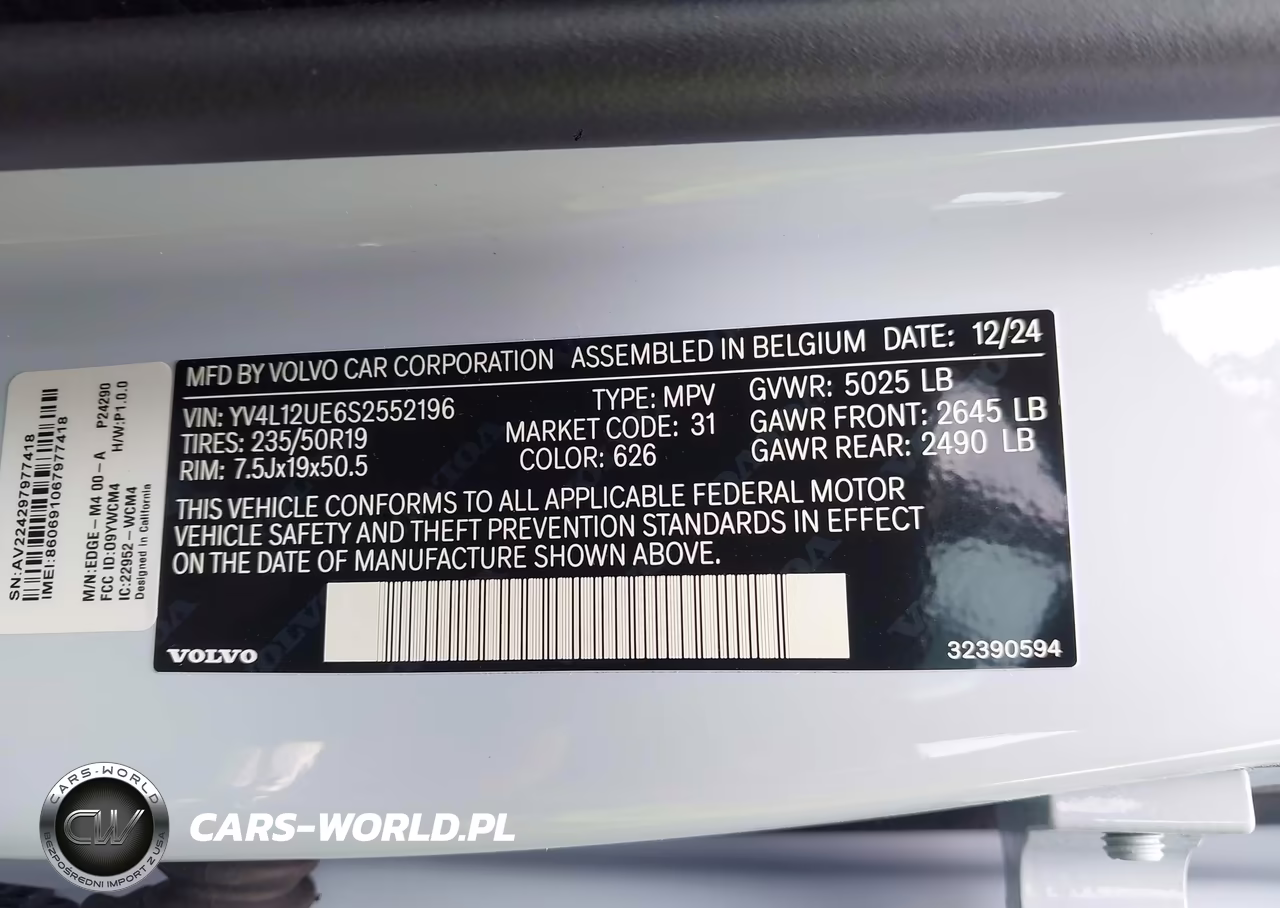 2025 Volvo Xc40 B5 Plus Bright Theme VIN:YV4L12UE6S2552196 - 9