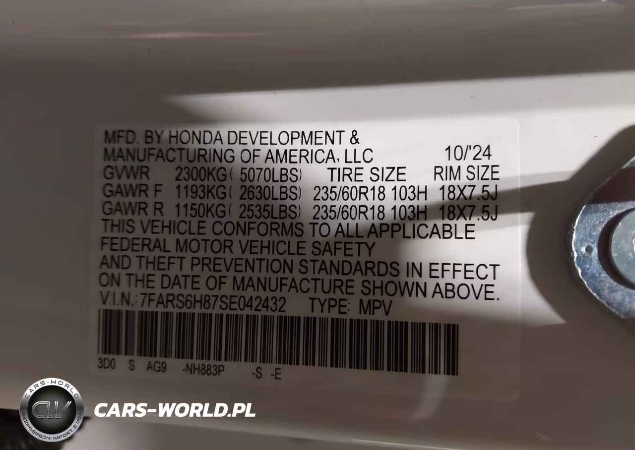 2025 Honda Cr-V Hybrid Sport-L VIN:7FARS6H87SE042432 - 9