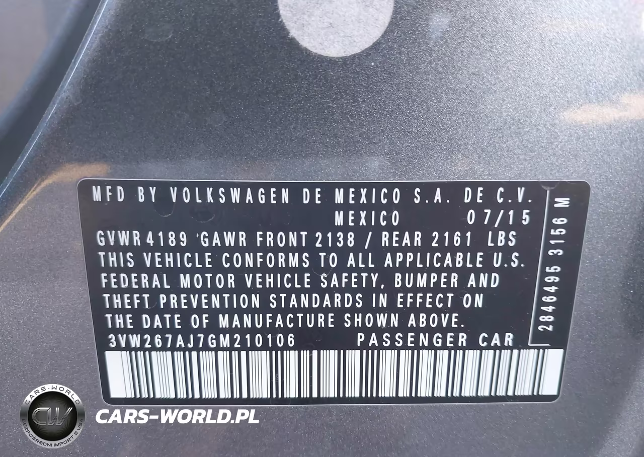 2016 Volkswagen Jetta 1.4T S VIN:3VW267AJ7GM210106 - 9