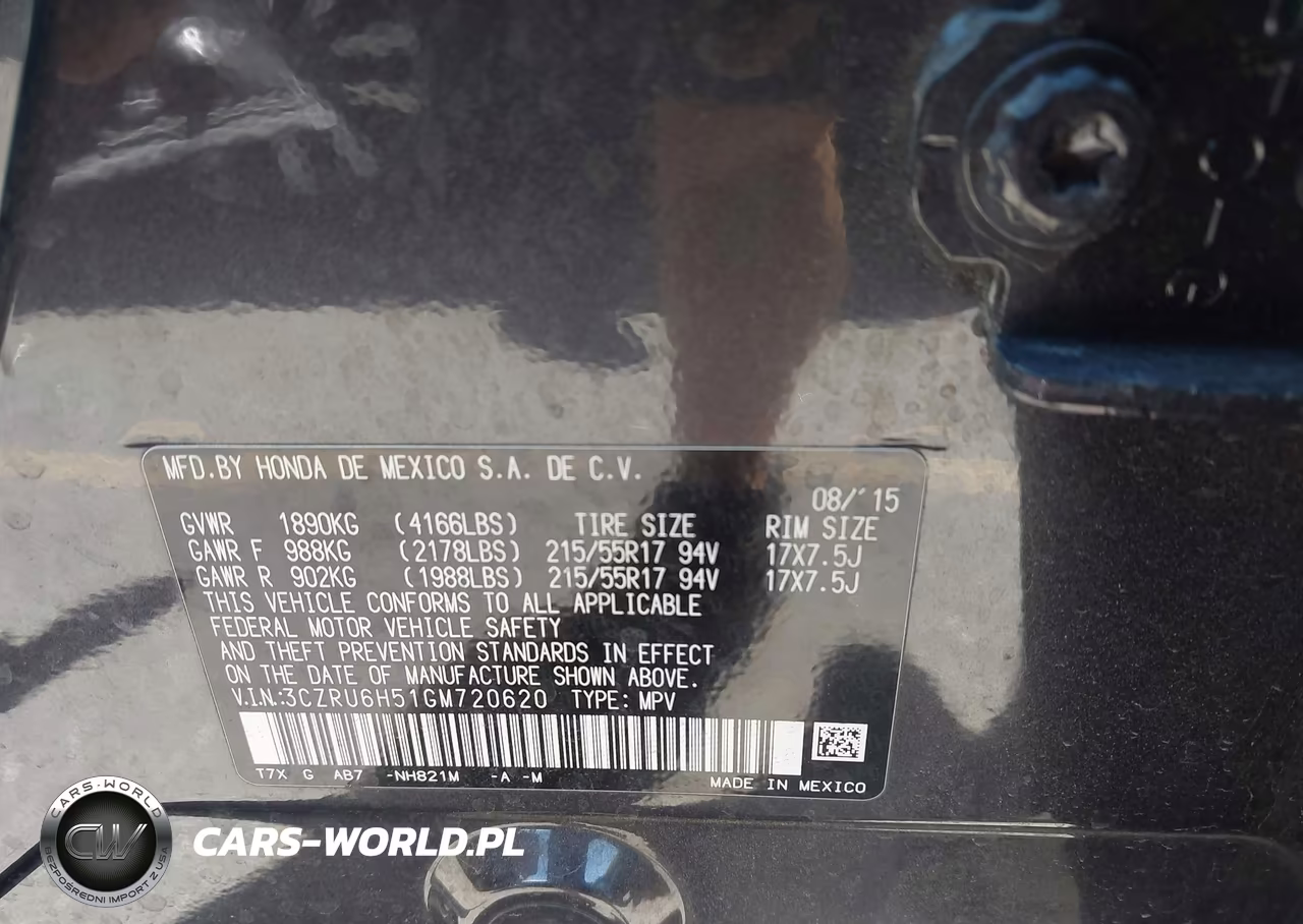 2016 Honda Hr-V Ex VIN:3CZRU6H51GM720620 - 9