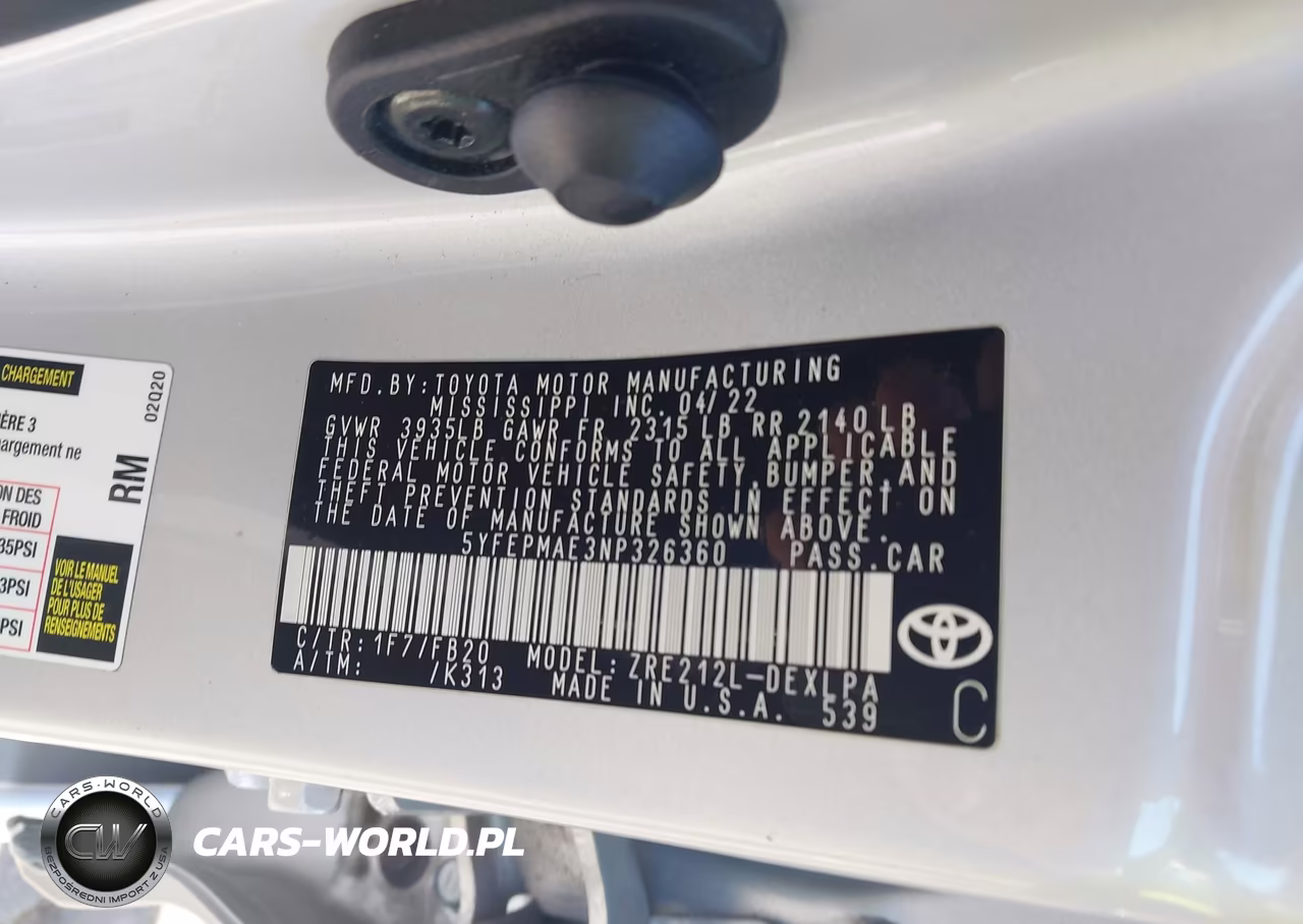 2022 Toyota Corolla Le VIN:5YFEPMAE3NP326360 - 9