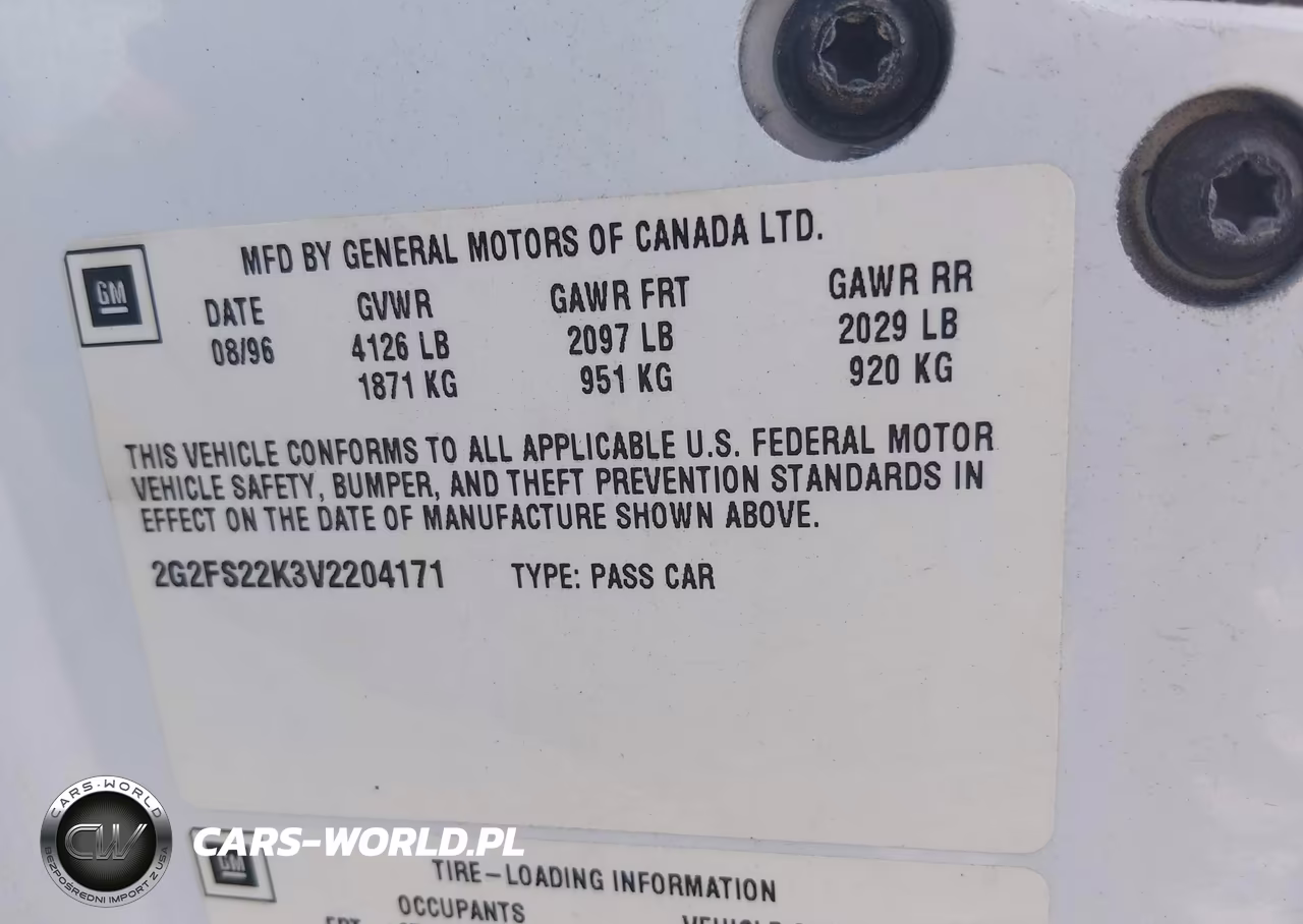 1997 Pontiac Firebird VIN:2G2FS22K3V2204171 - 9