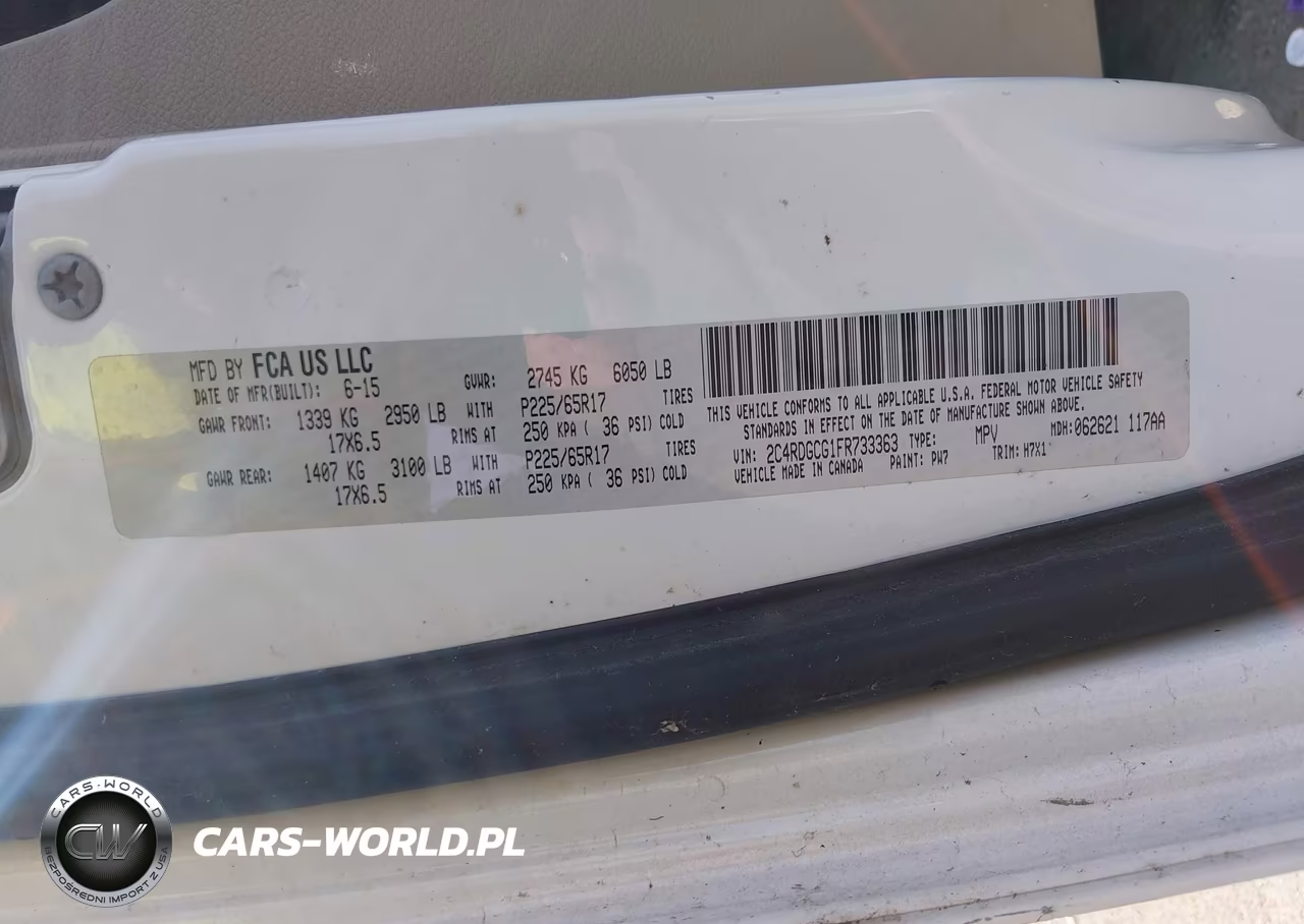 2015 Dodge Grand Caravan Sxt VIN:2C4RDGCG1FR733363 - 9