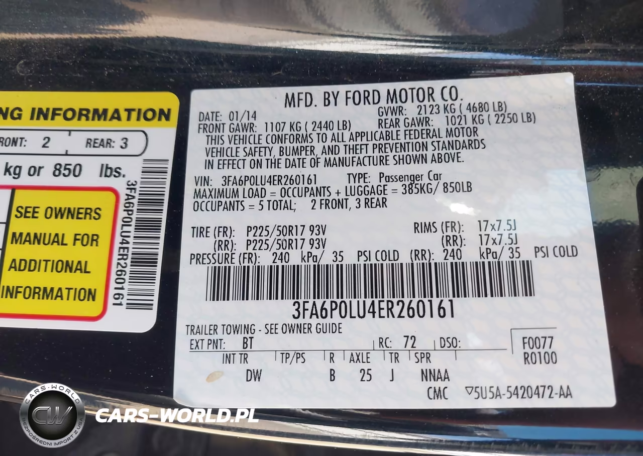 2014 Ford Fusion Hybrid Se VIN:3FA6P0LU4ER260161 - 9
