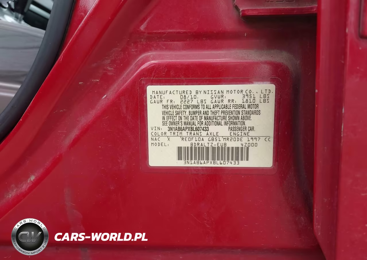 2011 Nissan Sentra 2.0S VIN:3N1AB6APXBL607433 - 9