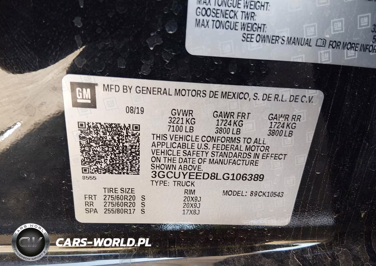 2020 Chevrolet Silverado 1500 4Wd Short Bed Rst VIN:3GCUYEED8LG106389 - 9