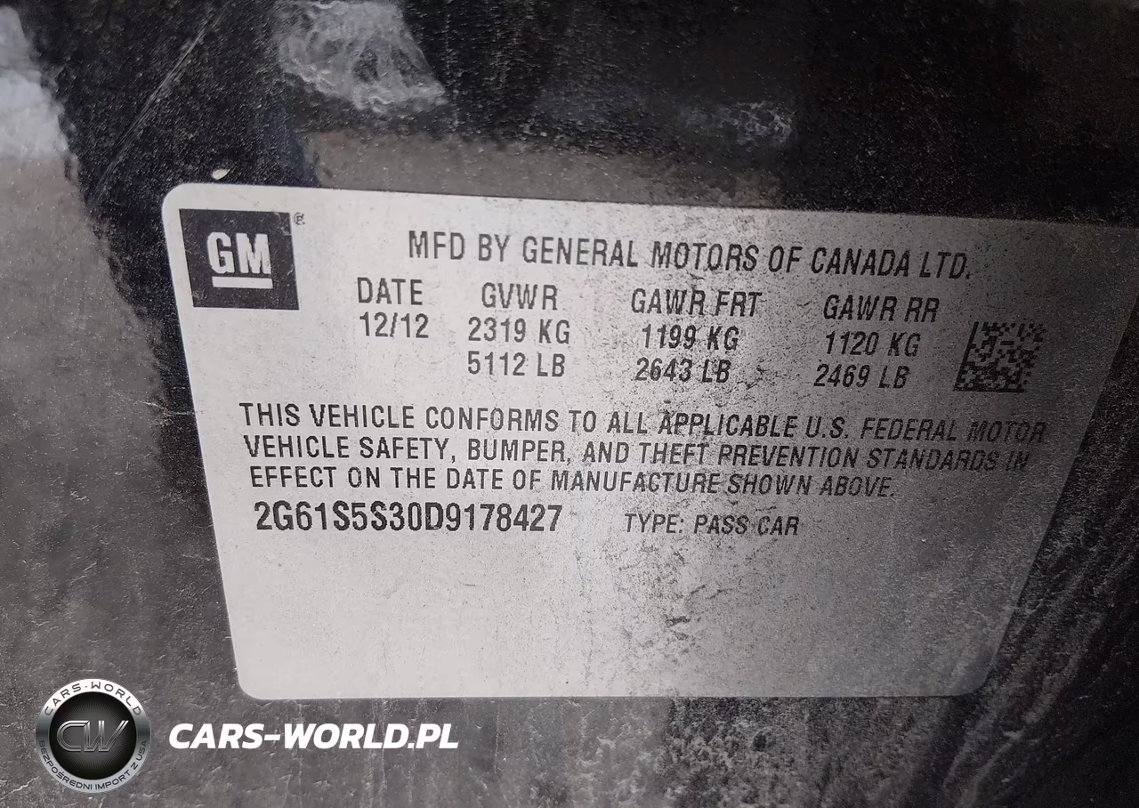 2013 Cadillac Xts Premium VIN:2G61S5S30D9178427 - 9
