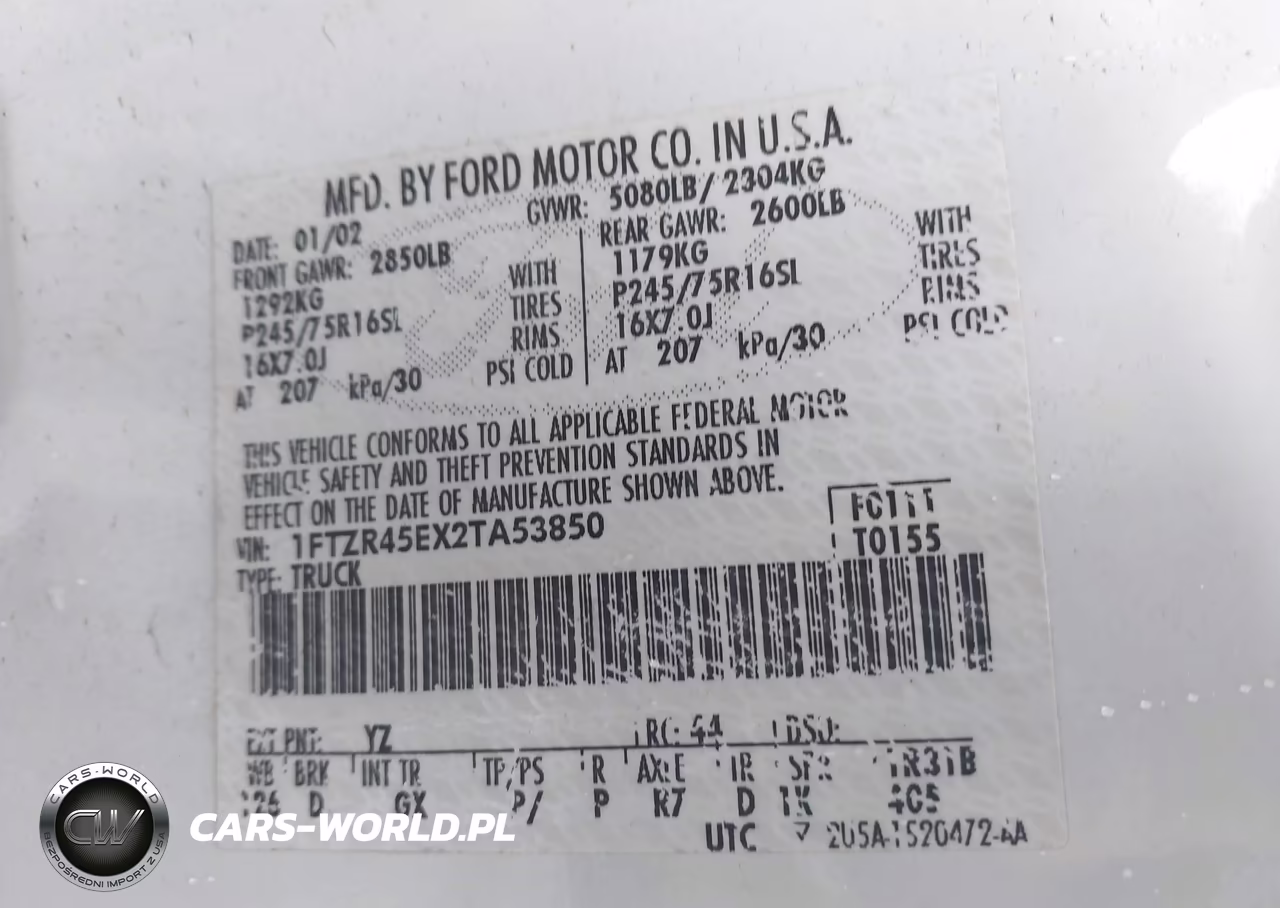 2002 Ford Ranger Edge-Xlt VIN:1FTZR45EX2TA53850 - 9