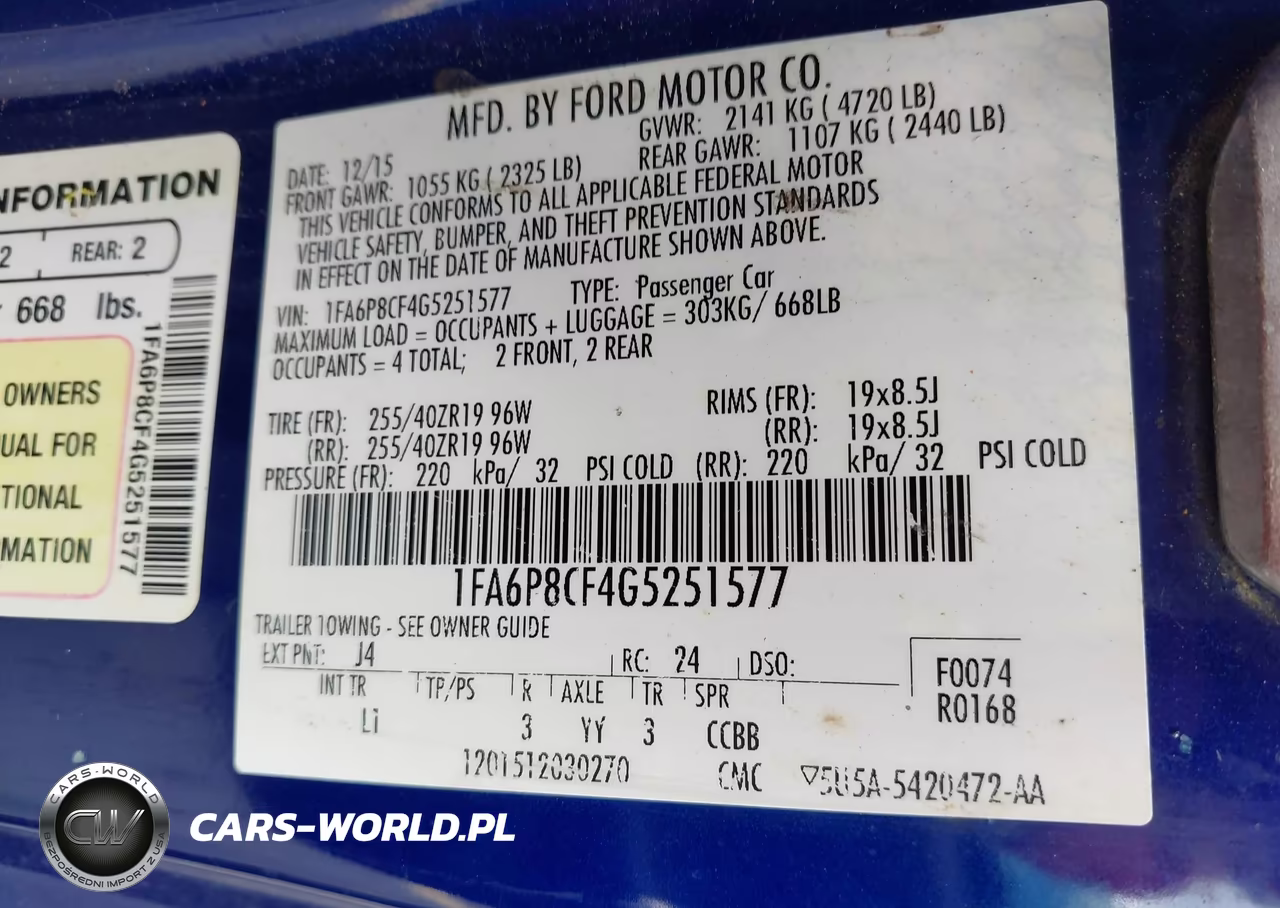 2016 Ford Mustang Gt Premium VIN:1FA6P8CF4G5251577 - 9