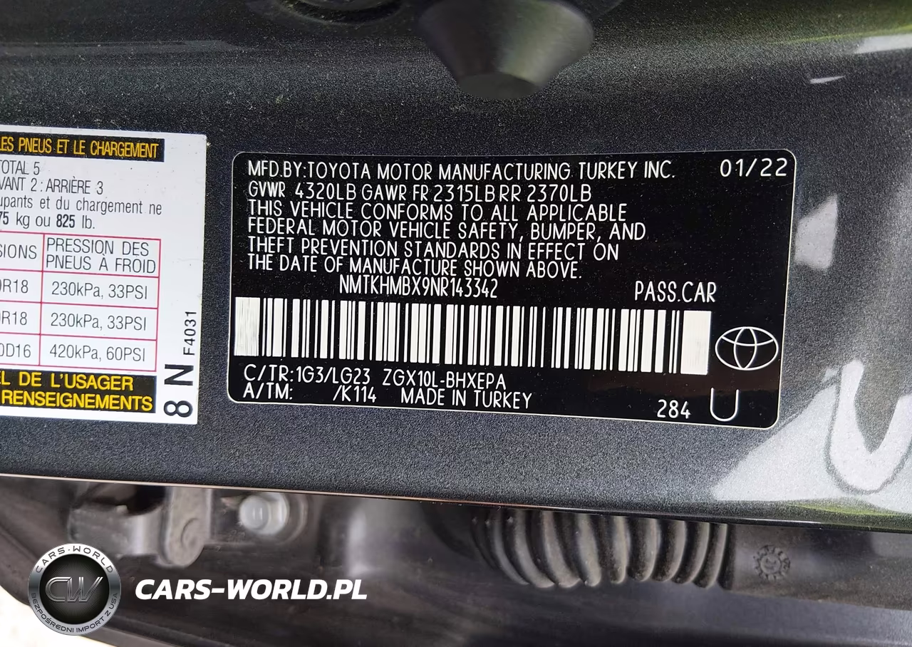2022 Toyota C-Hr Limited VIN:NMTKHMBX9NR143342 - 9