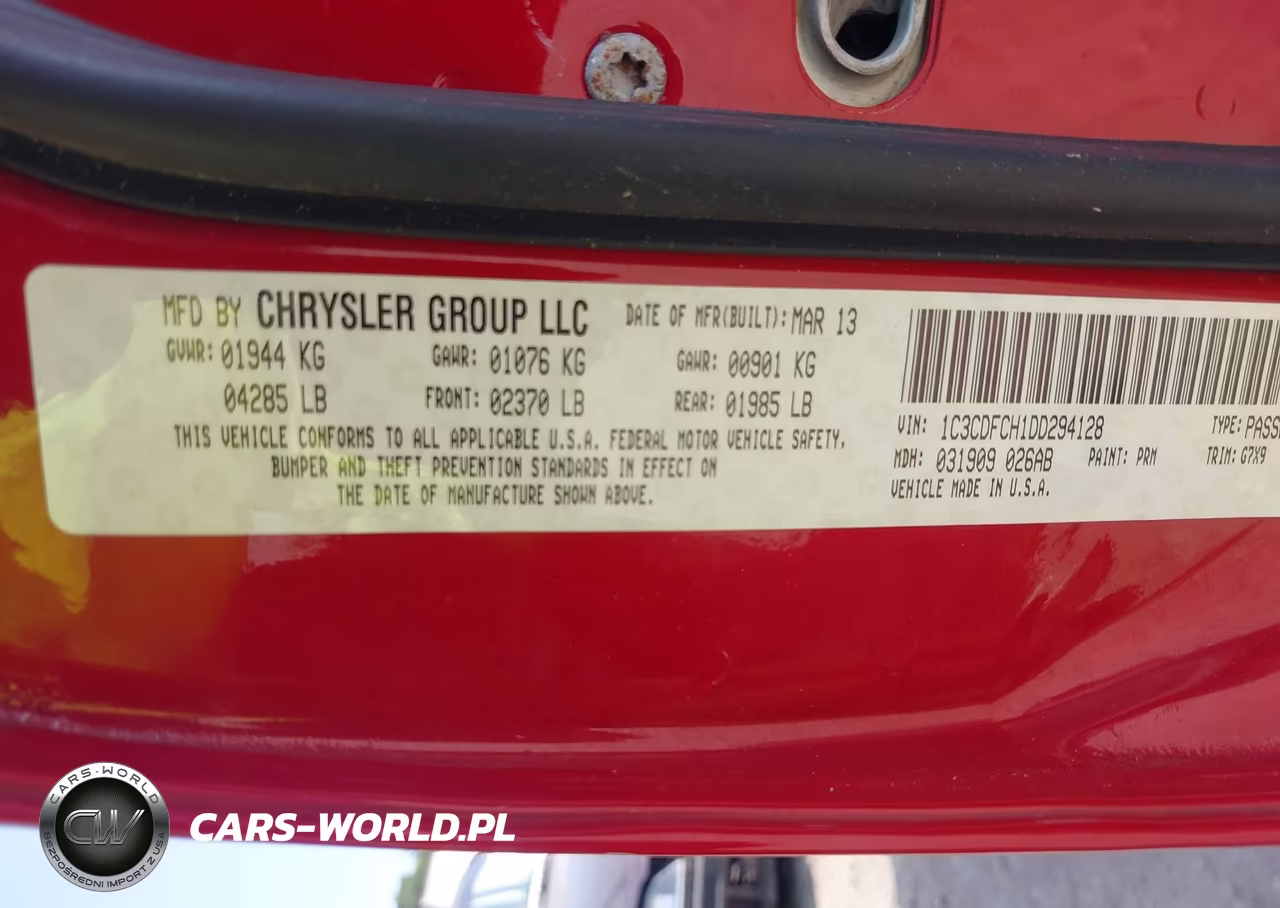 2013 Dodge Dart Limited VIN:1C3CDFCH1DD294128 - 9