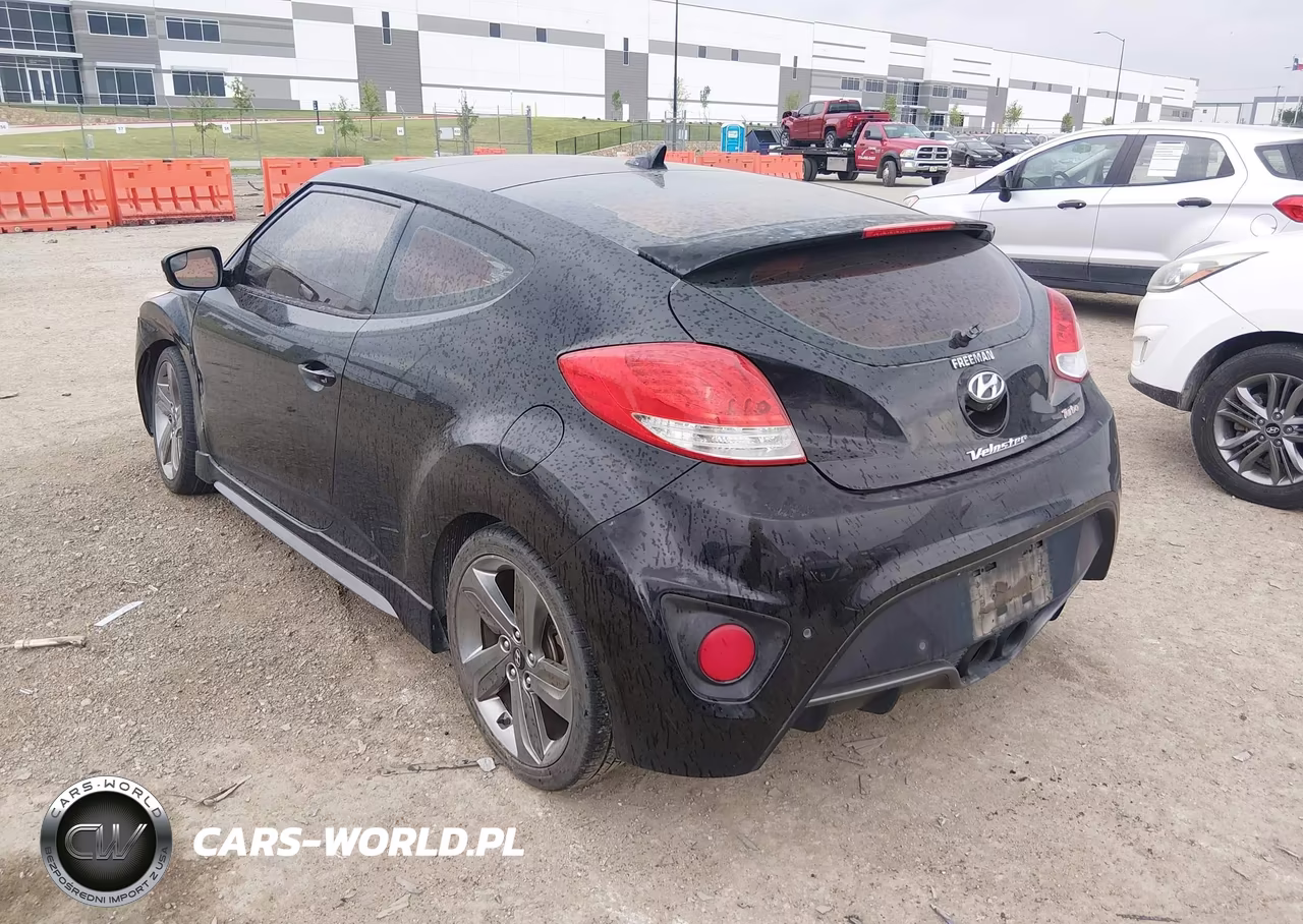 2014 Hyundai Veloster Turbo W-Black VIN:KMHTC6AE0EU204746 - 3
