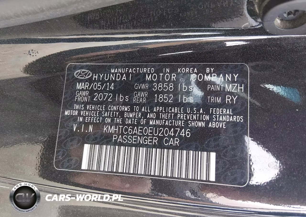 2014 Hyundai Veloster Turbo W-Black VIN:KMHTC6AE0EU204746 - 9