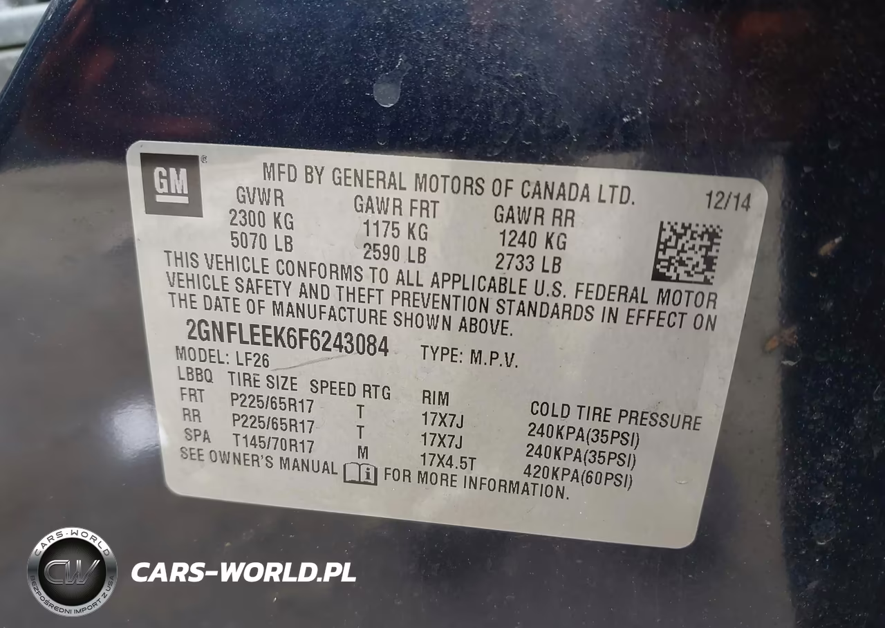 2015 Chevrolet Equinox Ls VIN:2GNFLEEK6F6243084 - 9