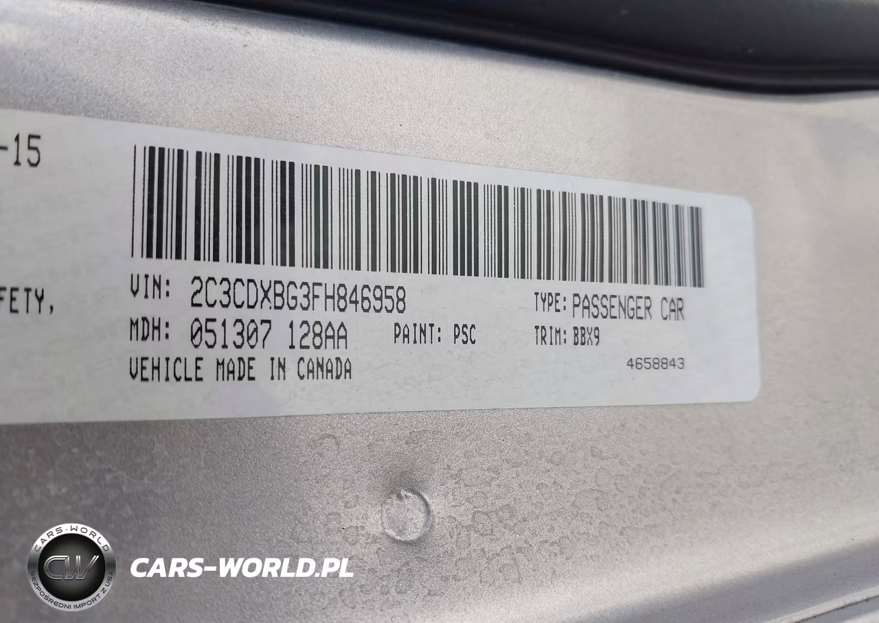 2015 Dodge Charger Se VIN:2C3CDXBG3FH846958 - 9