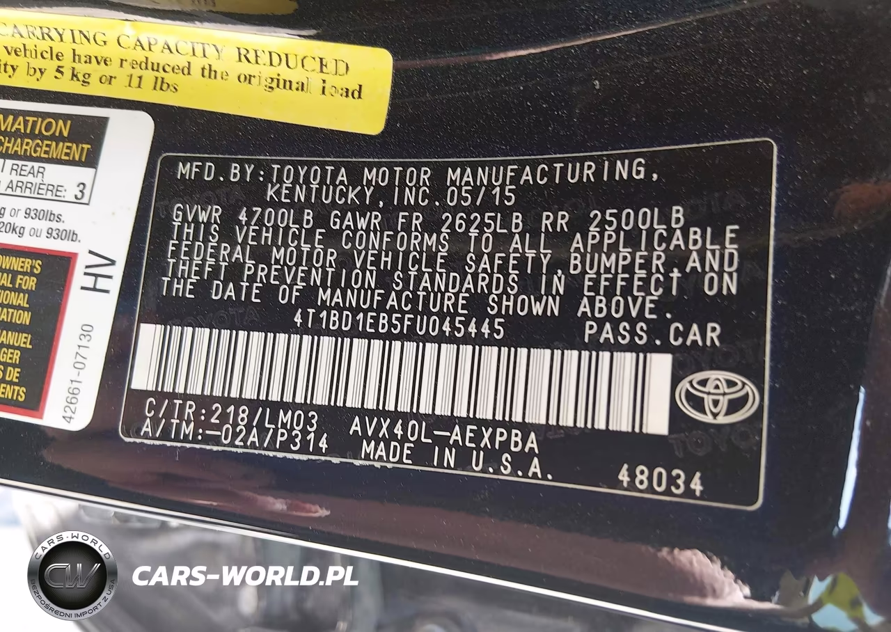 2015 Toyota Avalon Hybrid Limited VIN:4T1BD1EB5FU045445 - 9
