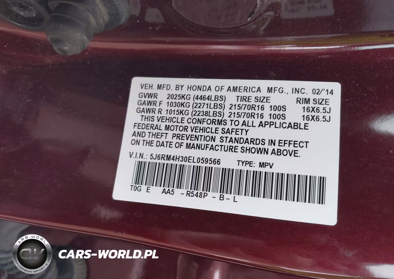 2014 Honda Cr-V Lx VIN:5J6RM4H30EL059566 - 9