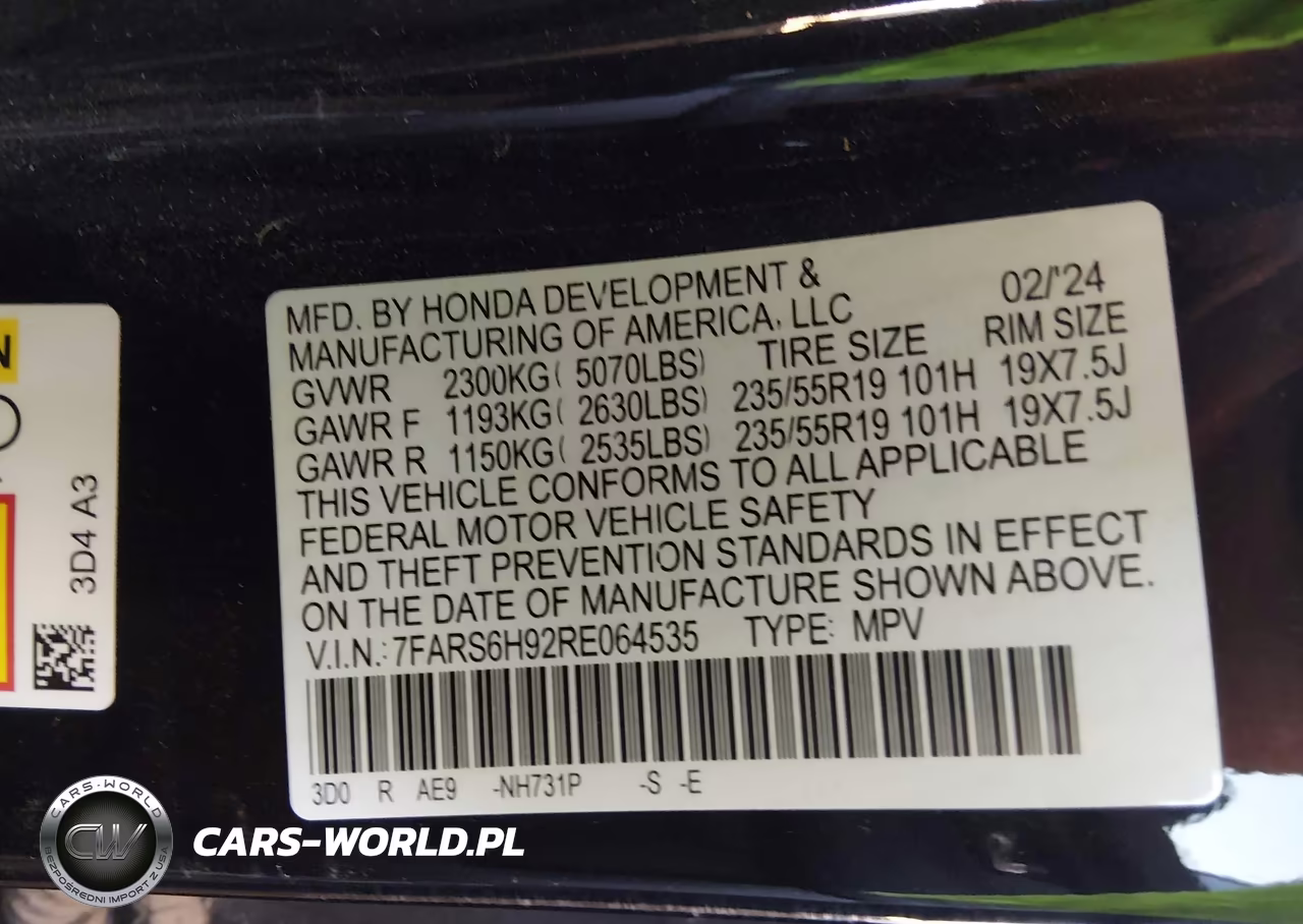 2024 Honda Cr-V Hybrid Sport Touring VIN:7FARS6H92RE064535 - 9