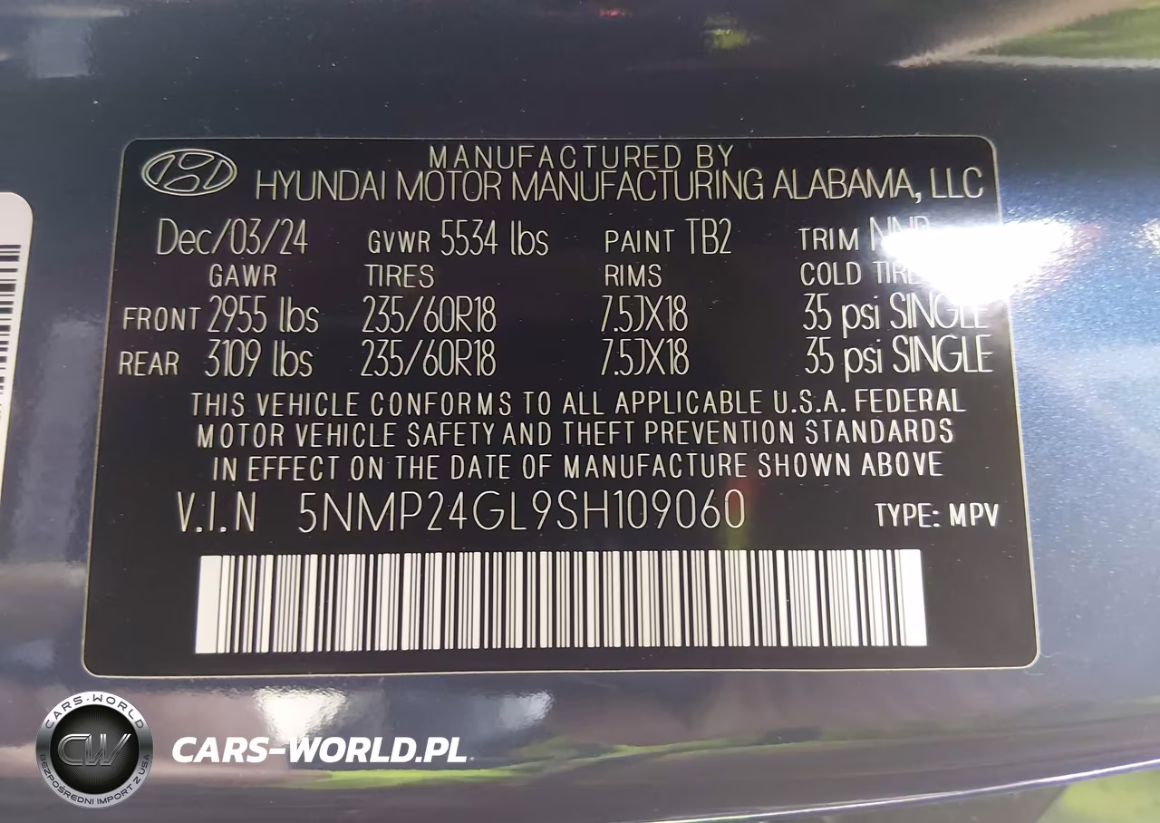 2025 Hyundai Santa Fe Sel VIN:5NMP24GL9SH109060 - 9