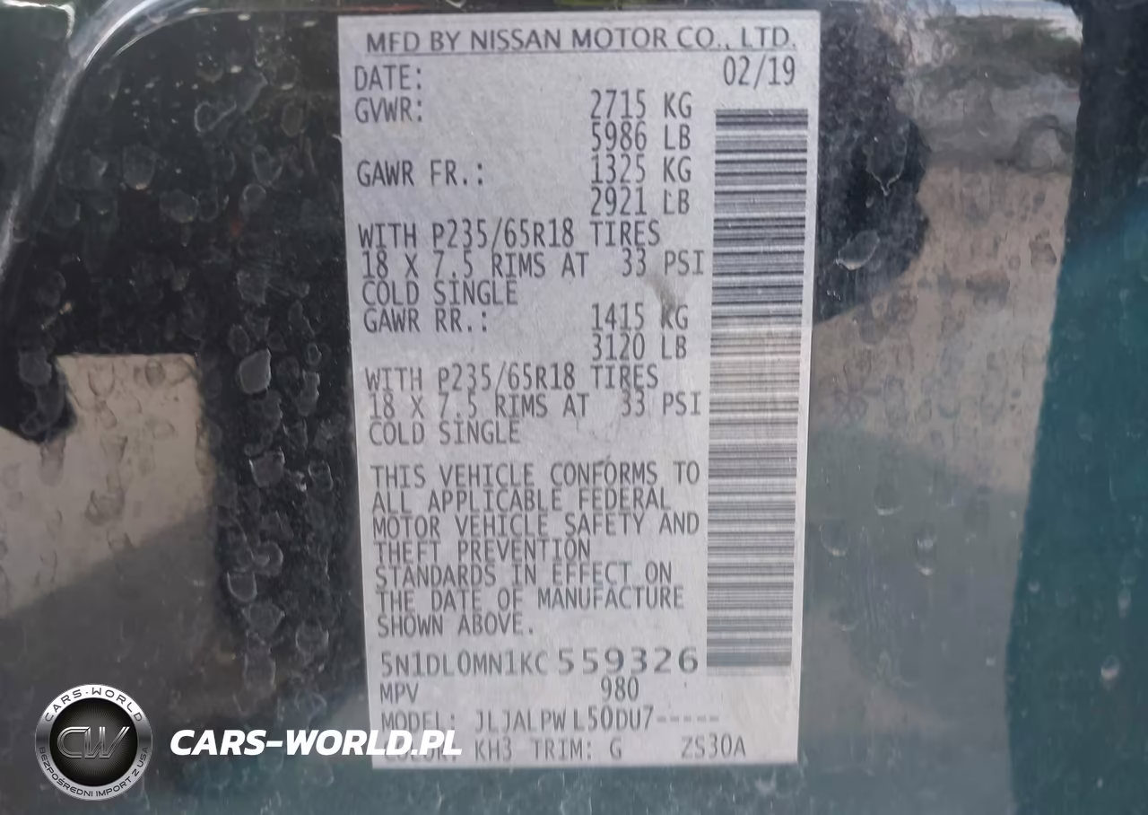 2019 Infiniti Qx60 Pure VIN:5N1DL0MN1KC559326 - 9