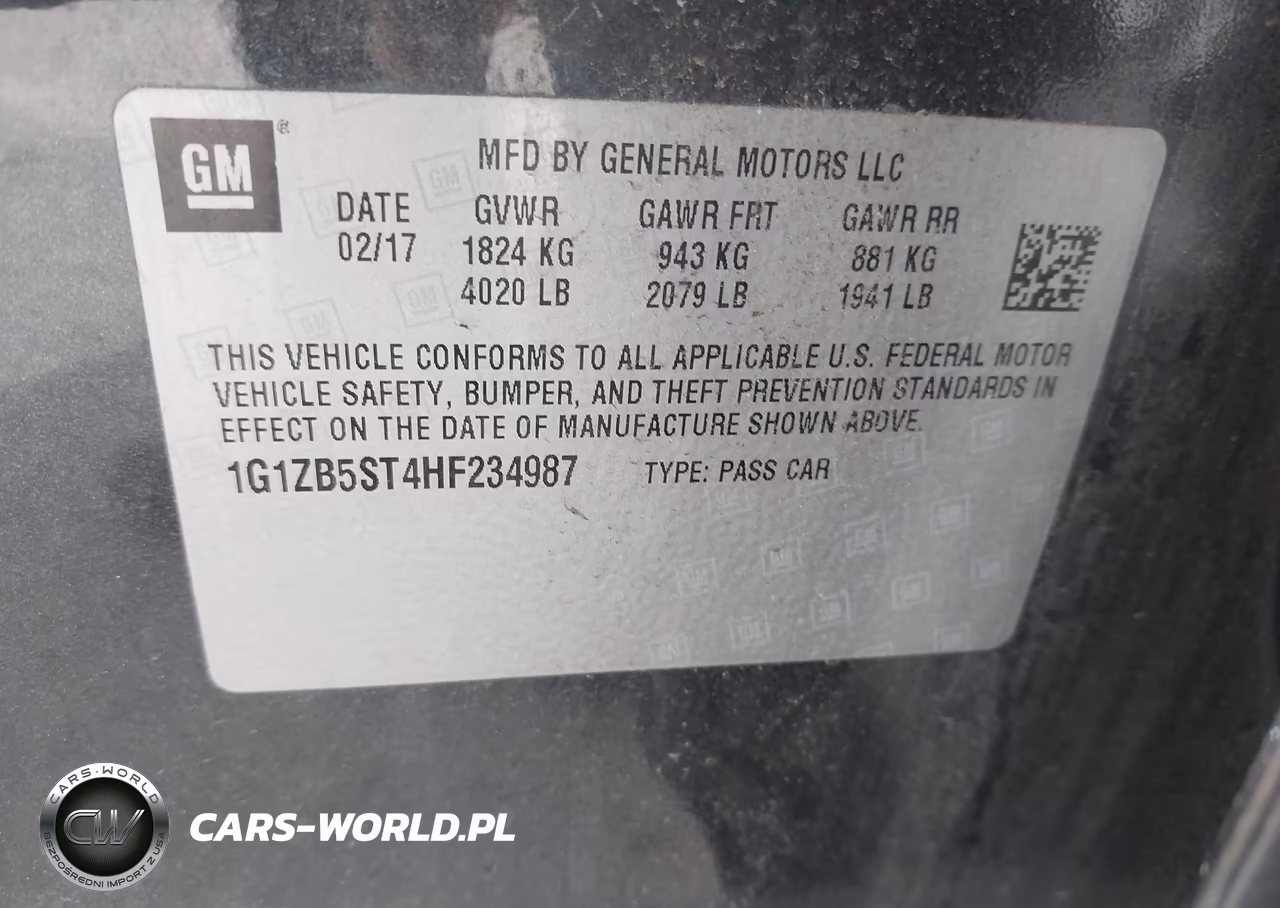 2017 Chevrolet Malibu Ls VIN:1G1ZB5ST4HF234987 - 9