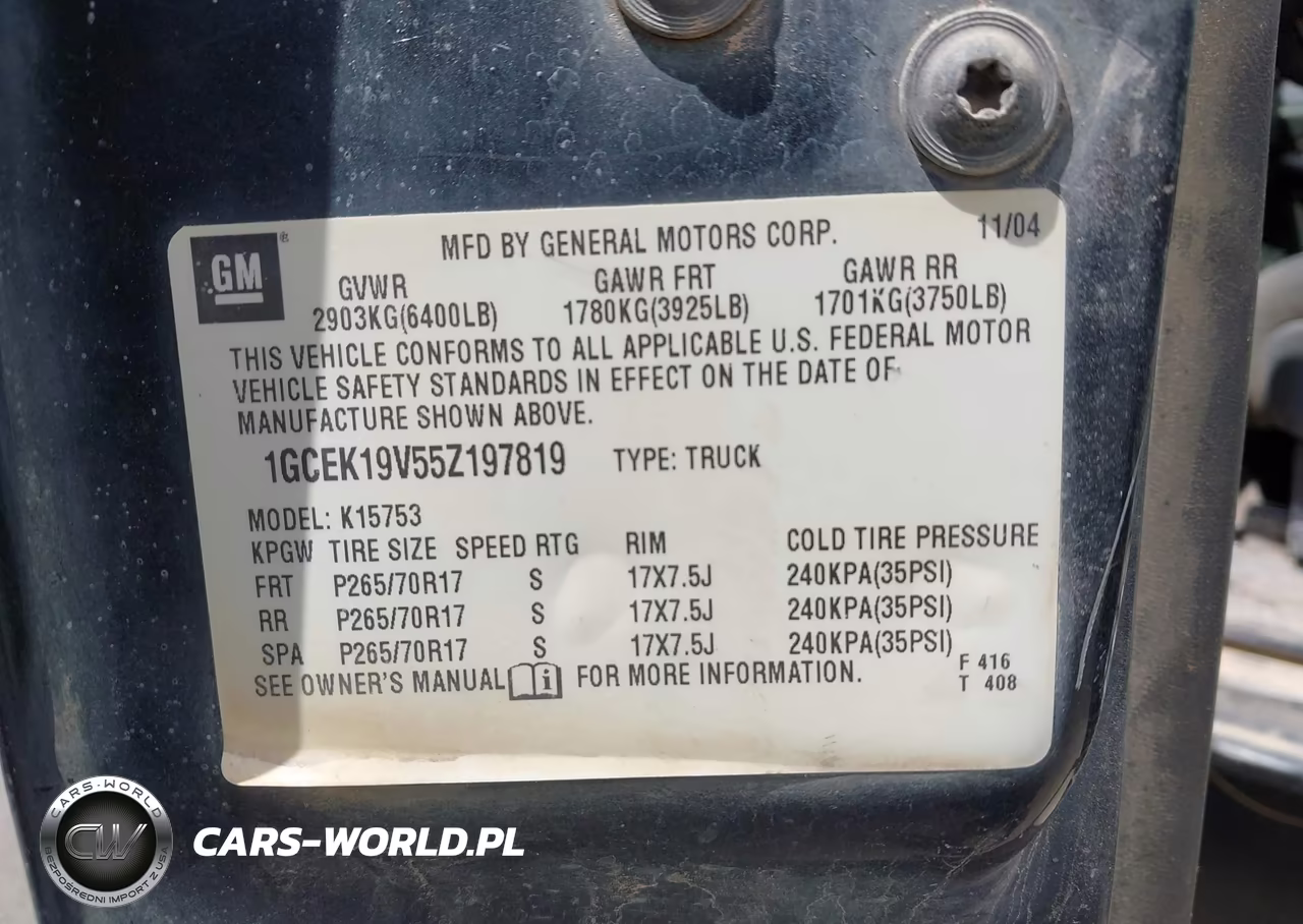 2005 Chevrolet Silverado 1500 Ls VIN:1GCEK19V55Z197819 - 9