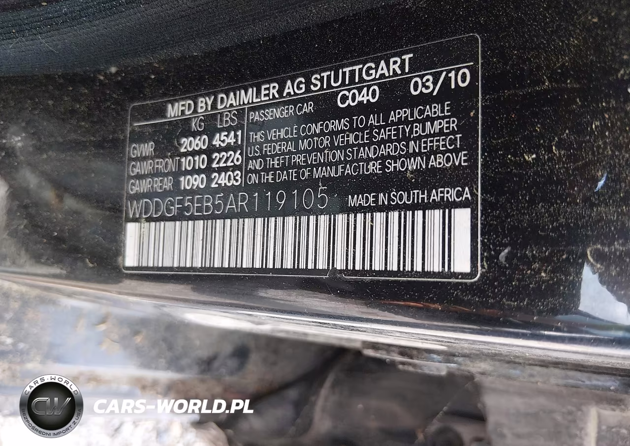 2010 Mercedes-Benz C 300 Sport VIN:WDDGF5EB5AR119105 - 9
