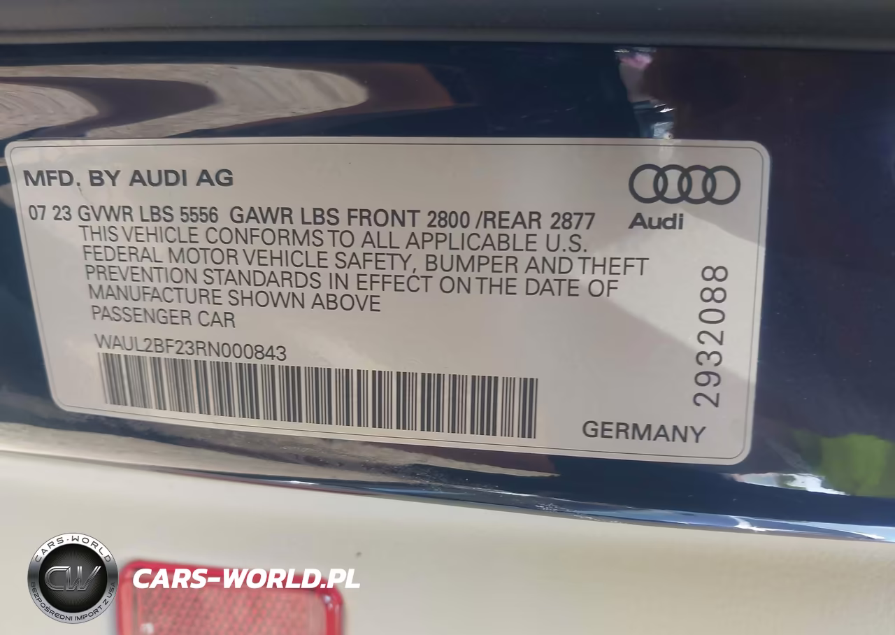 2024 Audi A6 Premium Plus 55 Tfsi Quattro S Tronic VIN:WAUL2BF23RN000843 - 9