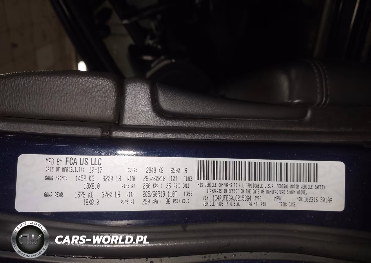 2018 Jeep Grand Cherokee Limited 4X4 VIN:1C4RJFBG0JC215864 - 9