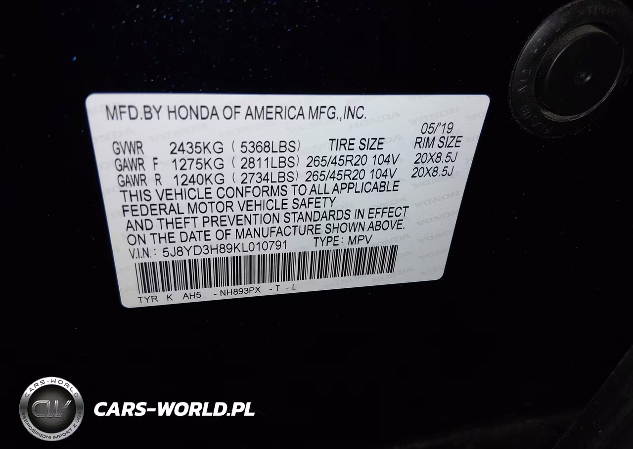 2019 Acura Mdx Advance Pkg VIN:5J8YD3H89KL010791 - 9