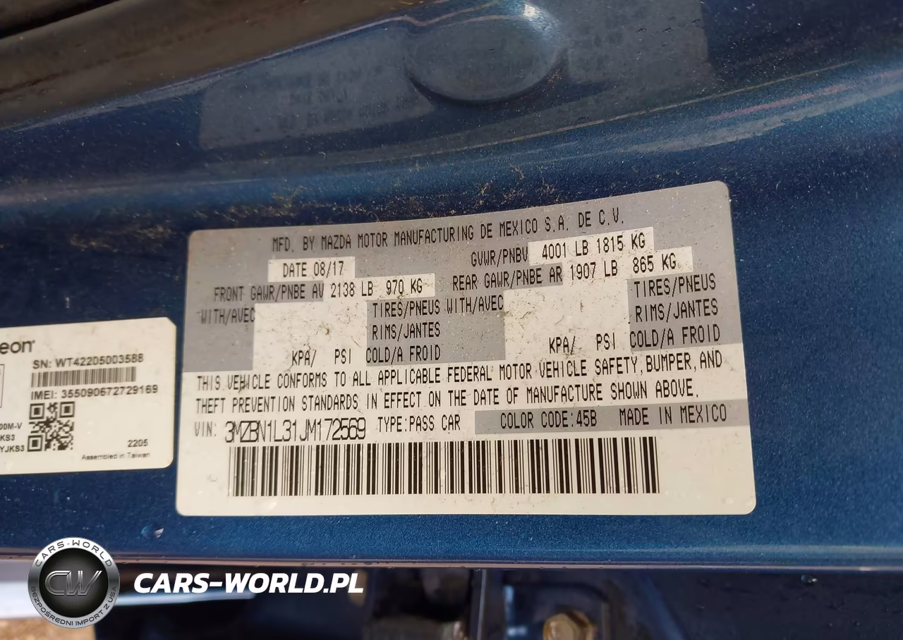2018 Mazda Mazda3 Touring VIN:3MZBN1L31JM172569 - 9