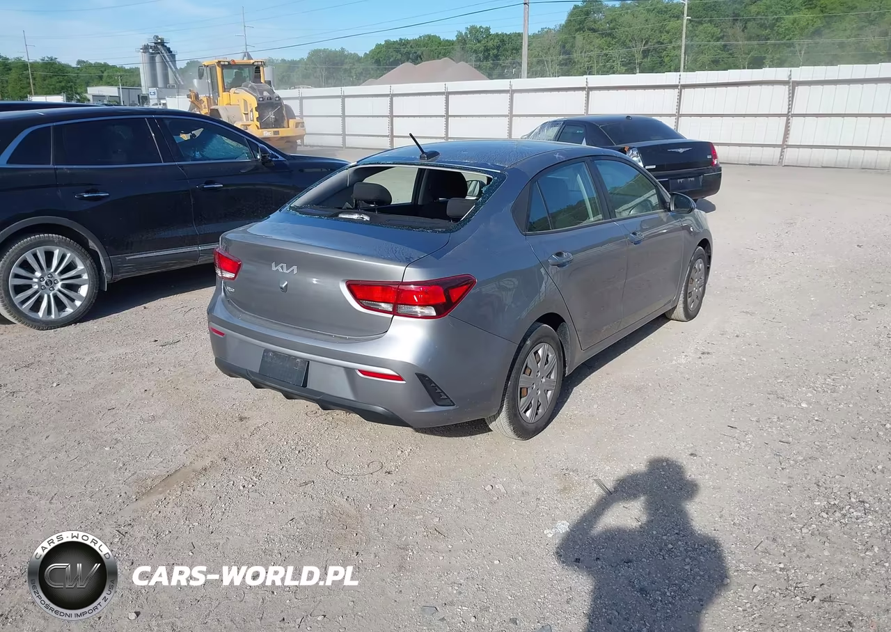 2022 Kia Rio S VIN:3KPA24AD4NE468884 - 4