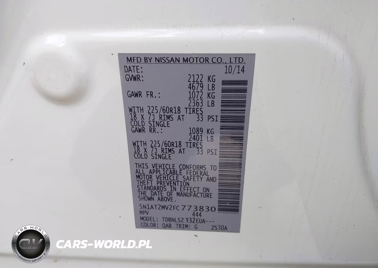 2015 Nissan Rogue Sl VIN:5N1AT2MV2FC773830 - 9