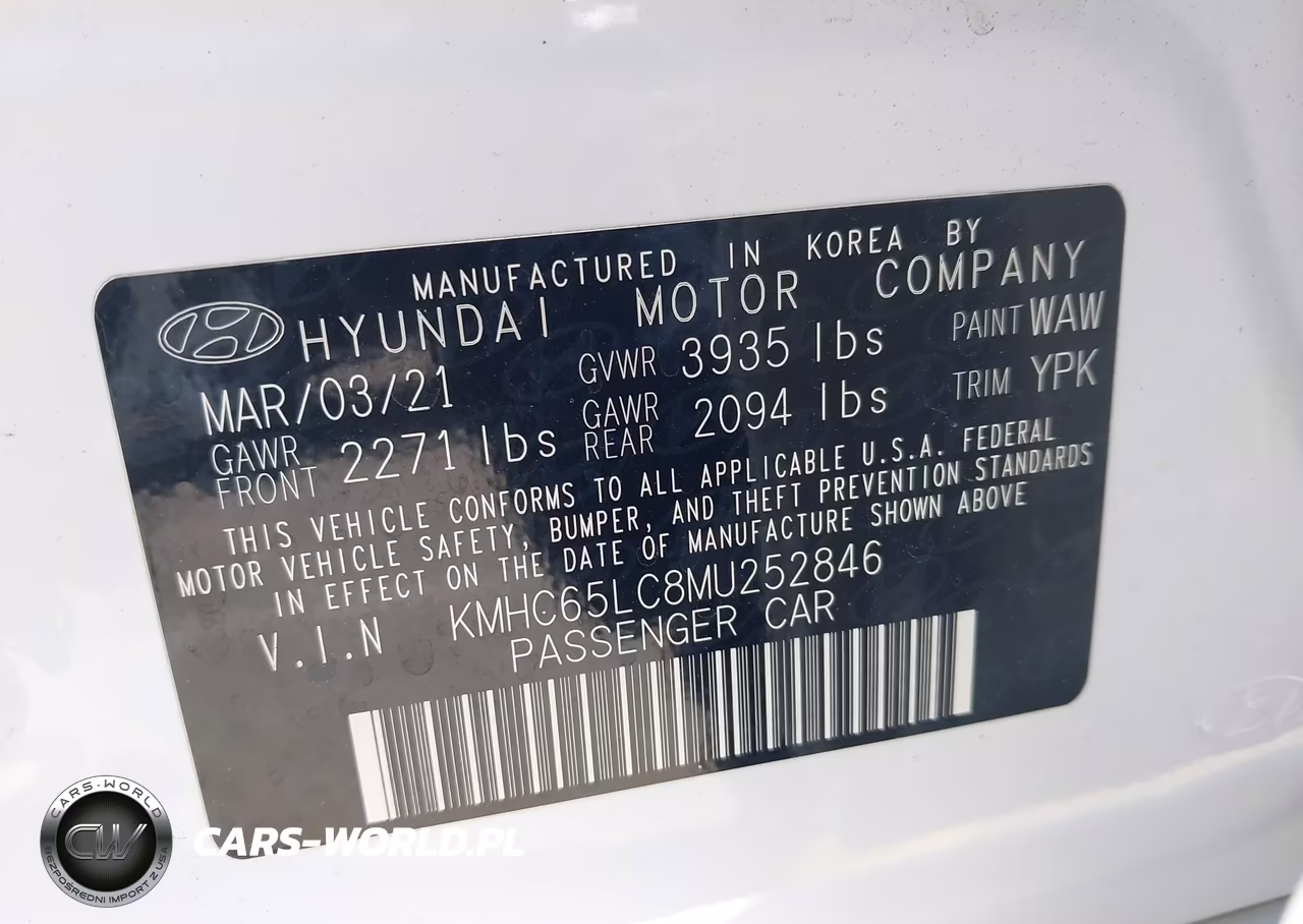 2021 Hyundai Ioniq Hybrid Blue VIN:KMHC65LC8MU252846 - 9
