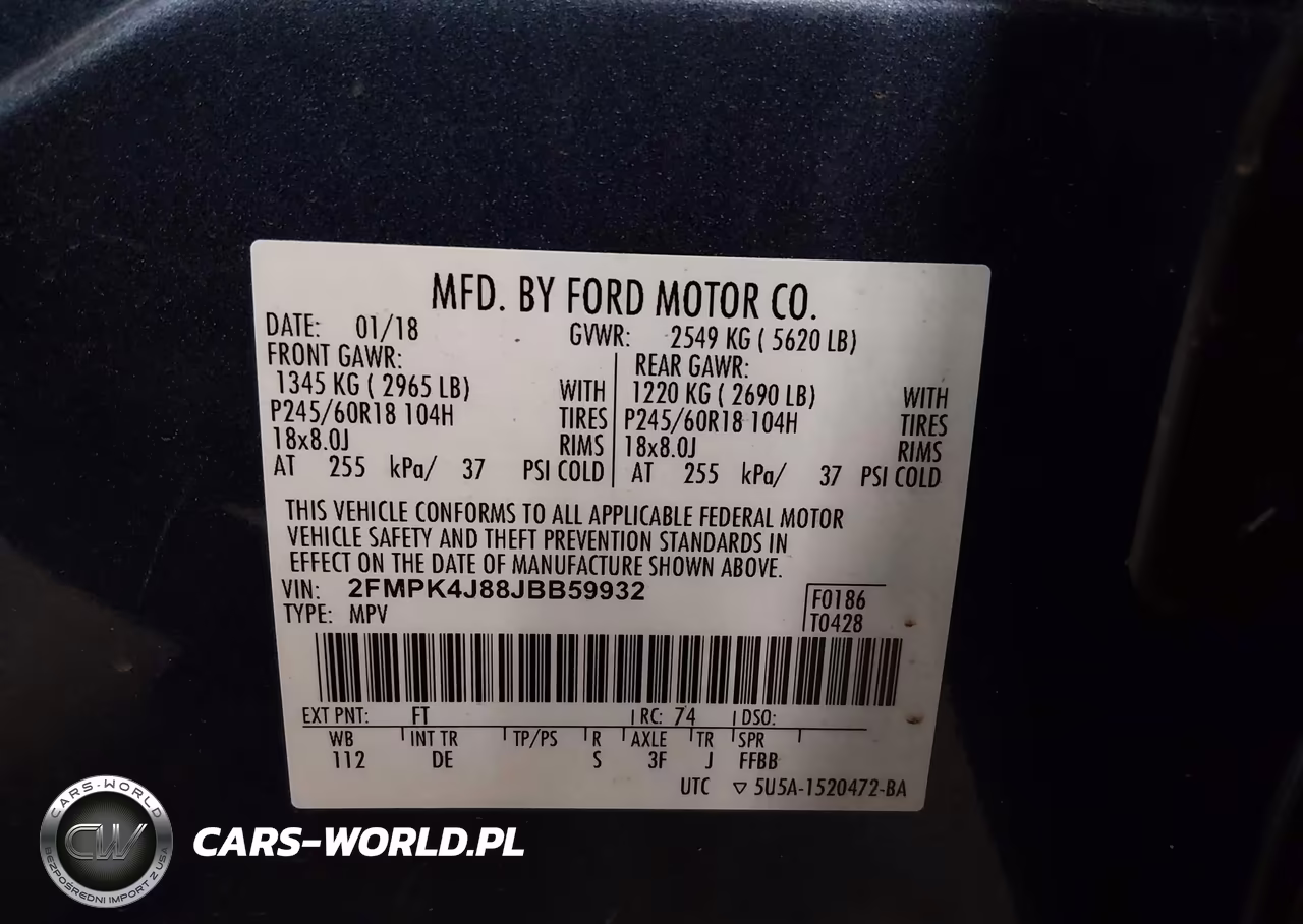 2018 Ford Edge Sel VIN:2FMPK4J88JBB59932 - 9