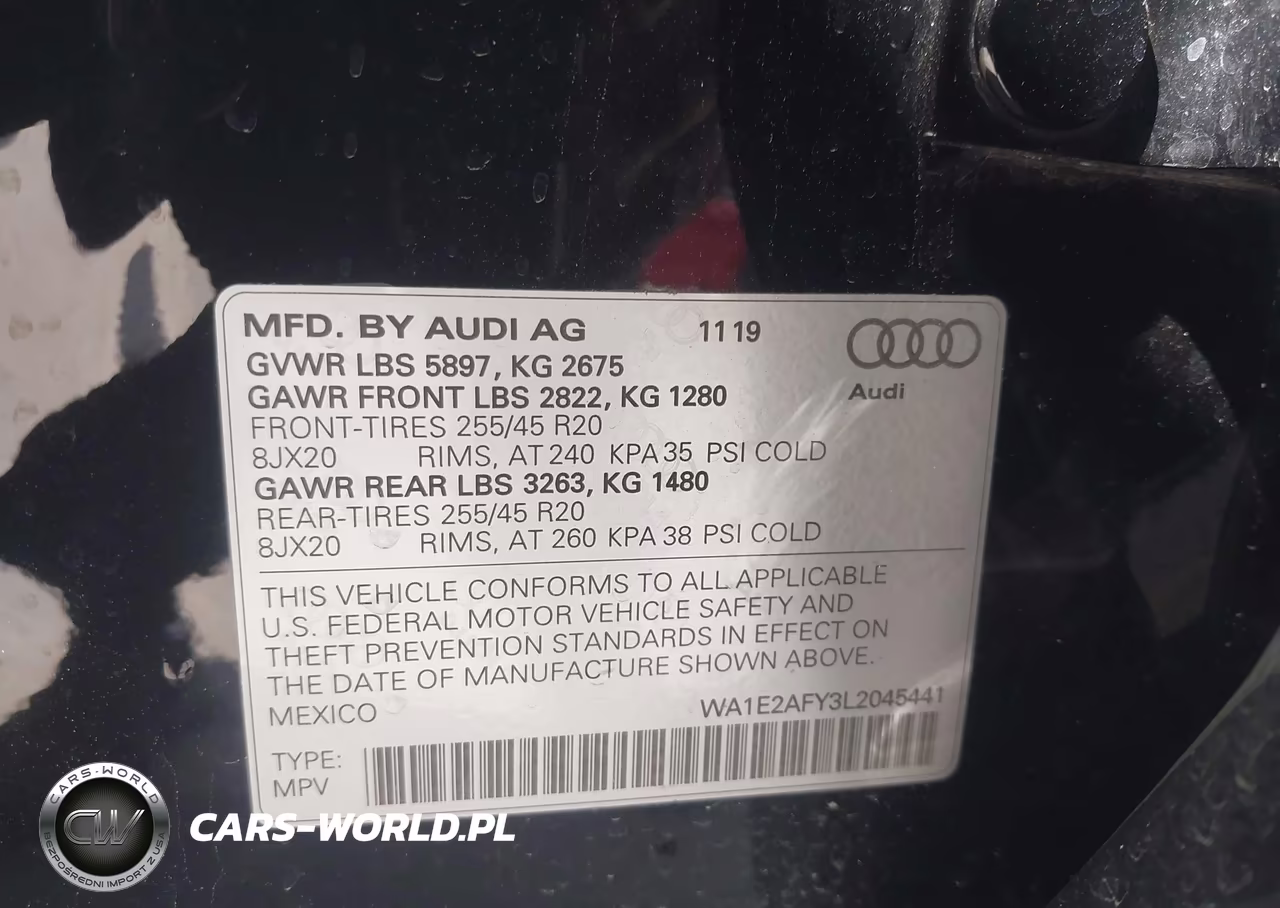 2020 Audi Q5 Premium Plus 55 Tfsi E Quattro S Tronic VIN:WA1E2AFY3L2045441 - 9