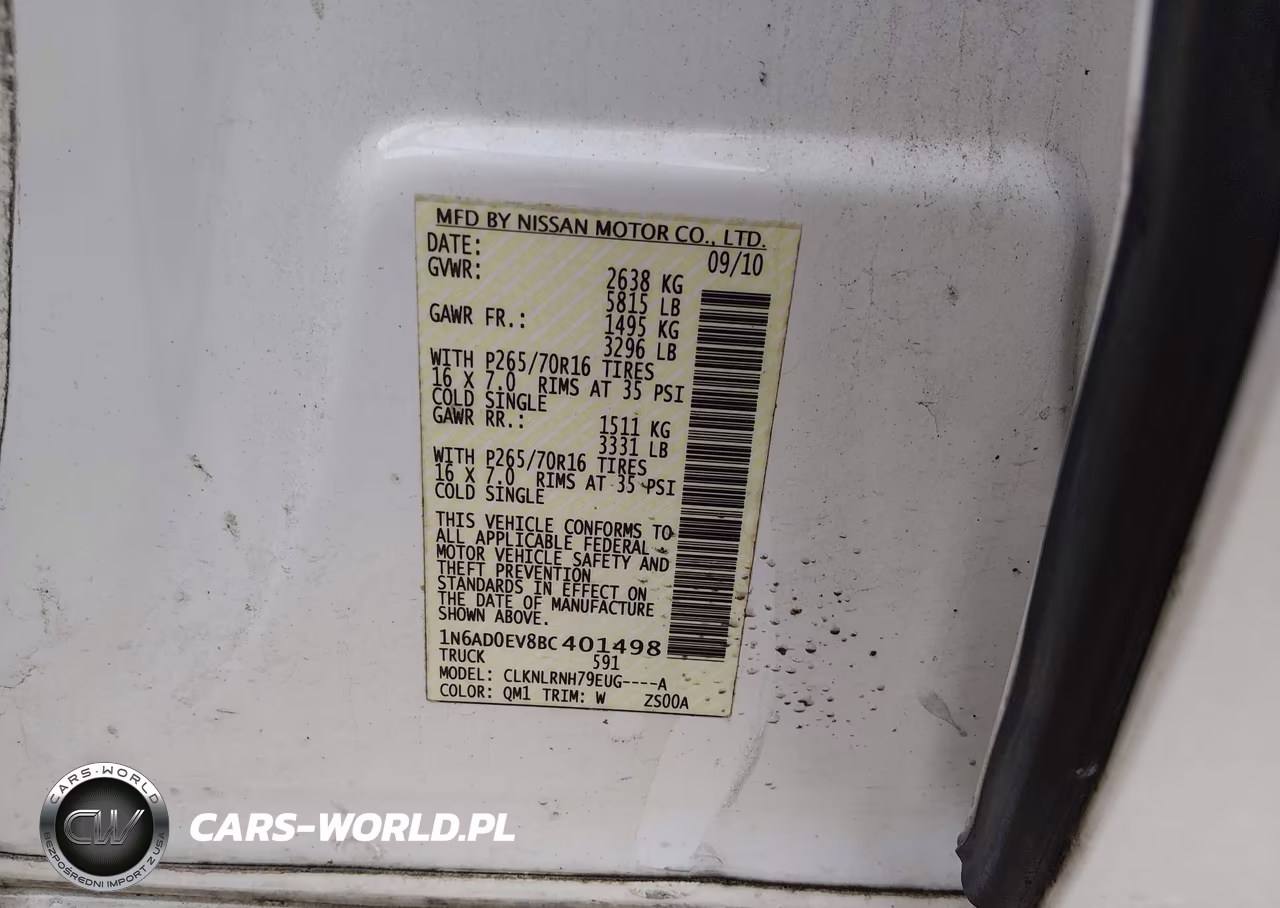 2011 Nissan Frontier S VIN:1N6AD0EV8BC401498 - 9