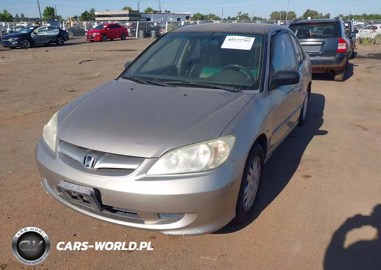 2004 Honda Civic Lx VIN:2HGES16534H593591 - 2