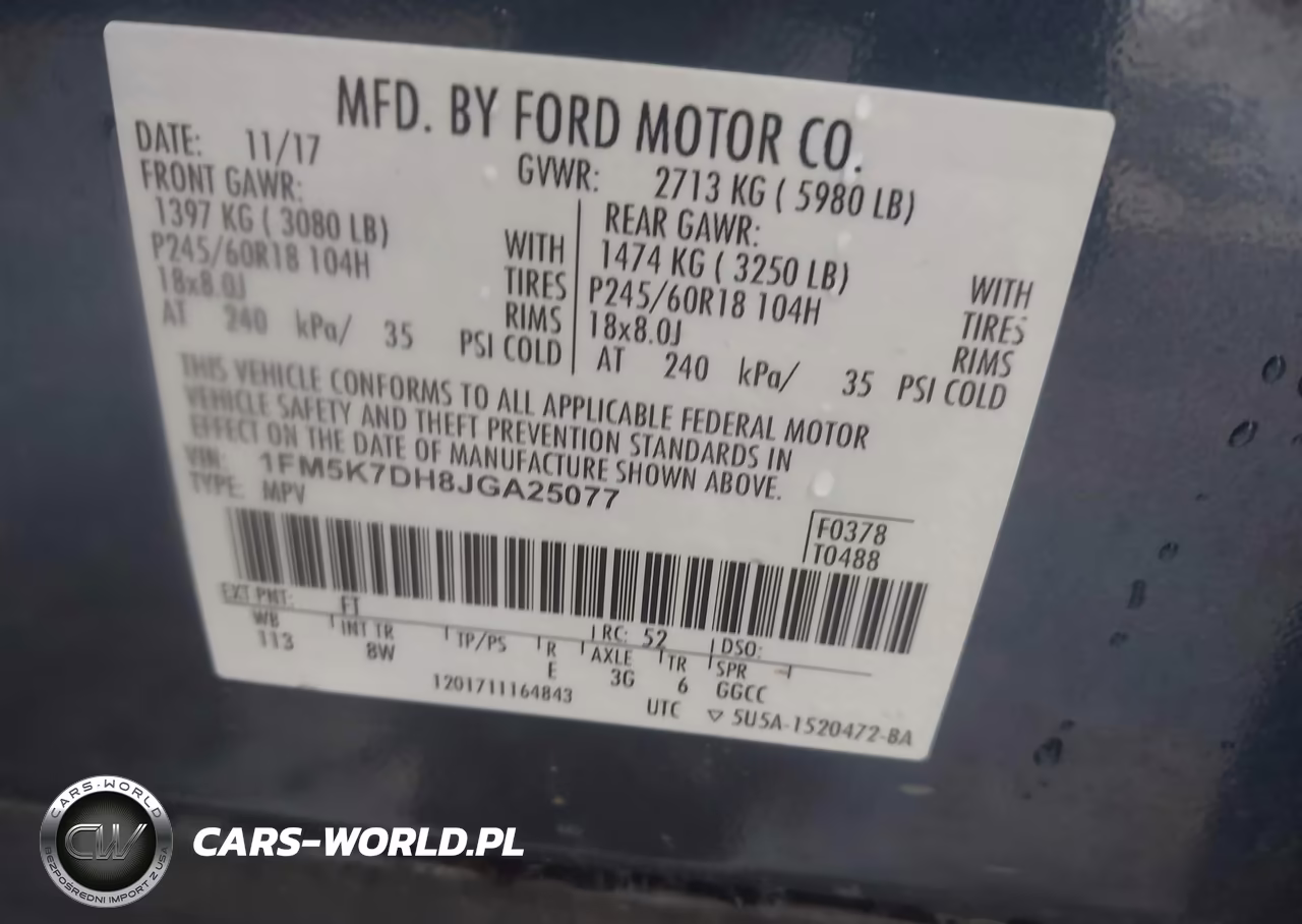2018 Ford Explorer Xlt VIN:1FM5K7DH8JGA25077 - 9
