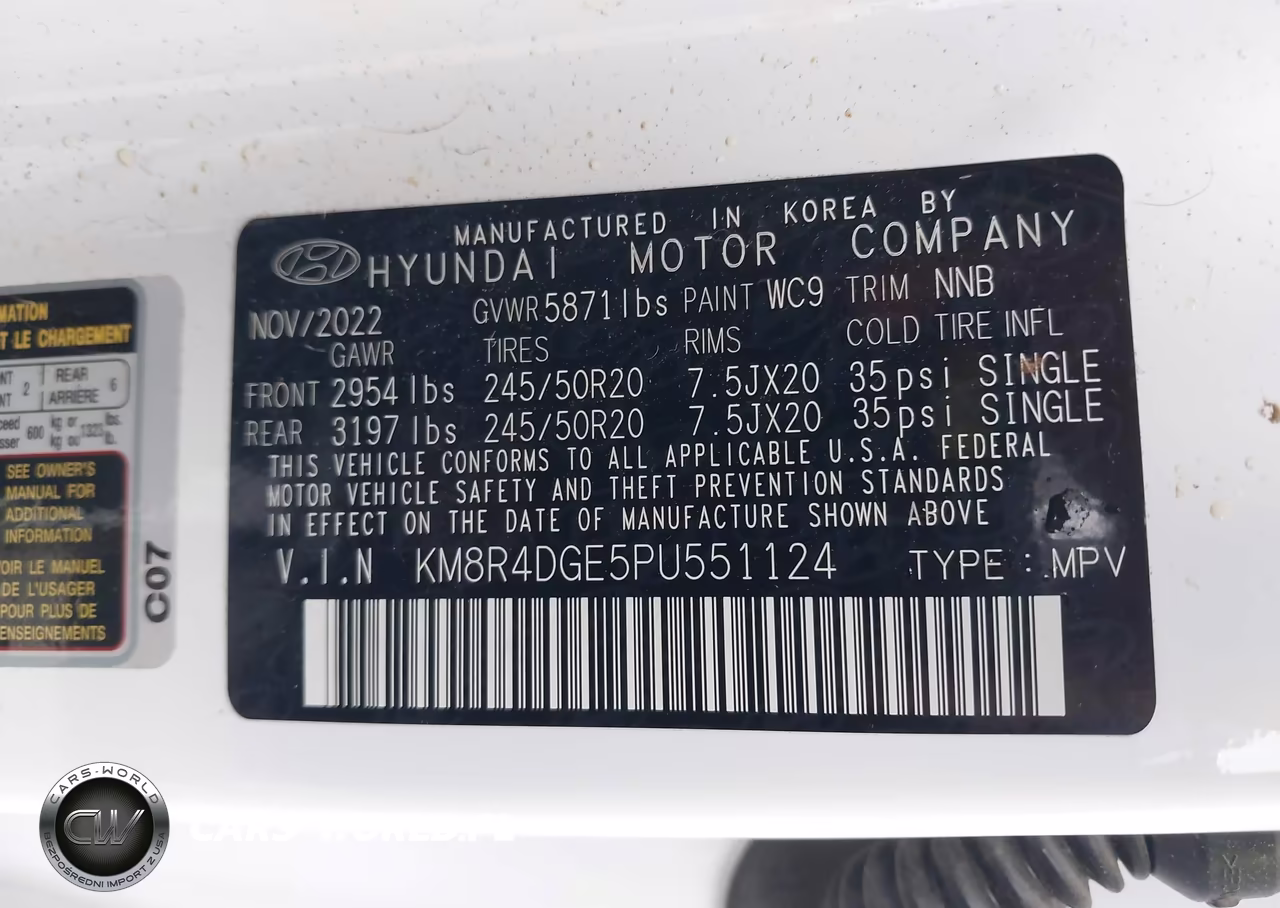 2023 Hyundai Palisade Sel VIN:KM8R4DGE5PU551124 - 9