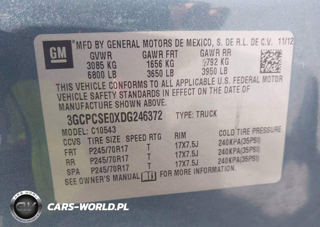 2013 Chevrolet Silverado 1500 Lt VIN:3GCPCSE0XDG246372 - 9
