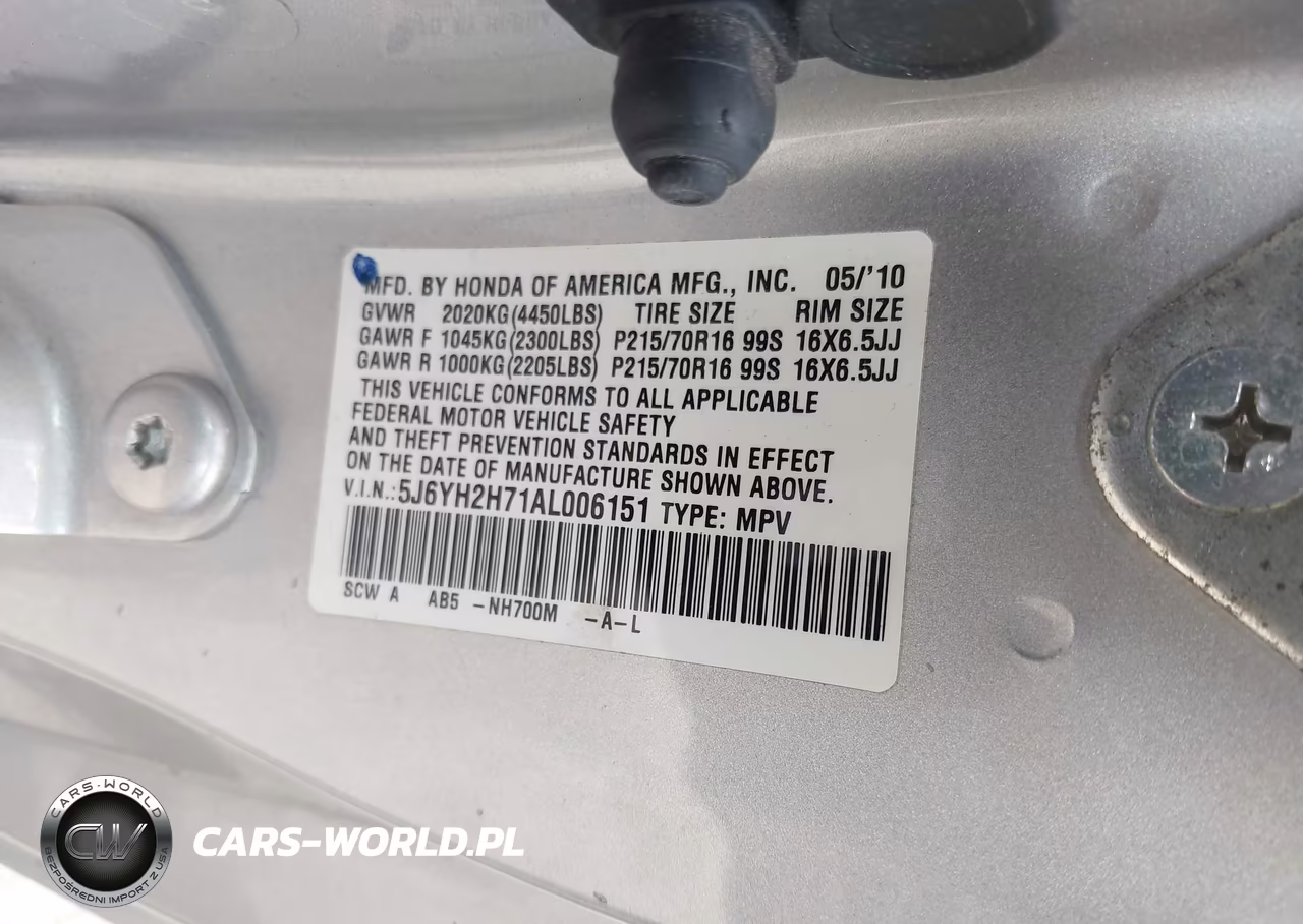 2010 Honda Element Ex VIN:5J6YH2H71AL006151 - 9