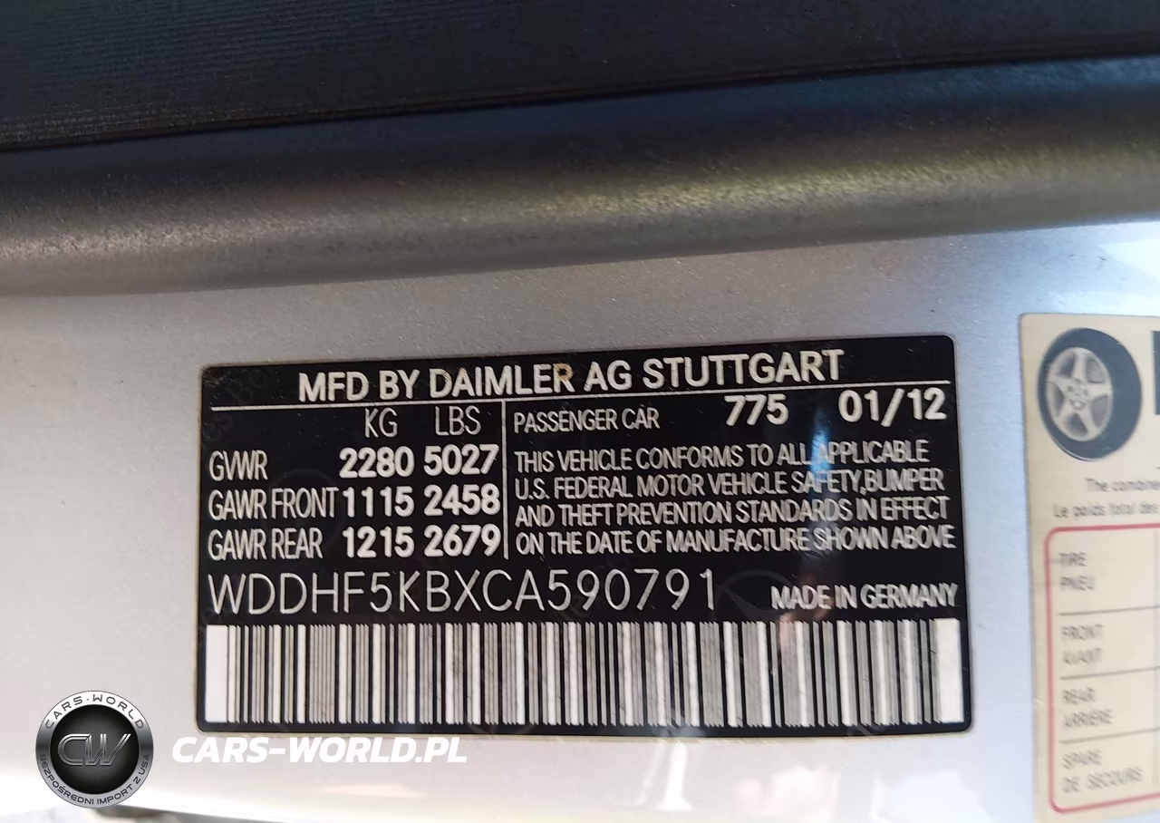 2012 Mercedes-Benz E 350 VIN:WDDHF5KBXCA590791 - 9