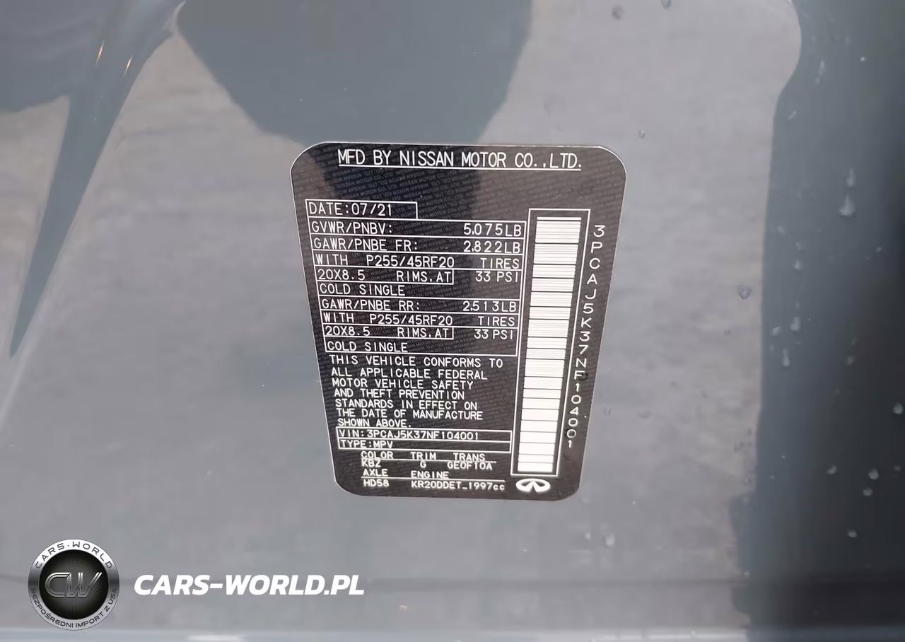 2022 Infiniti Qx55 Essential Awd VIN:3PCAJ5K37NF104001 - 9