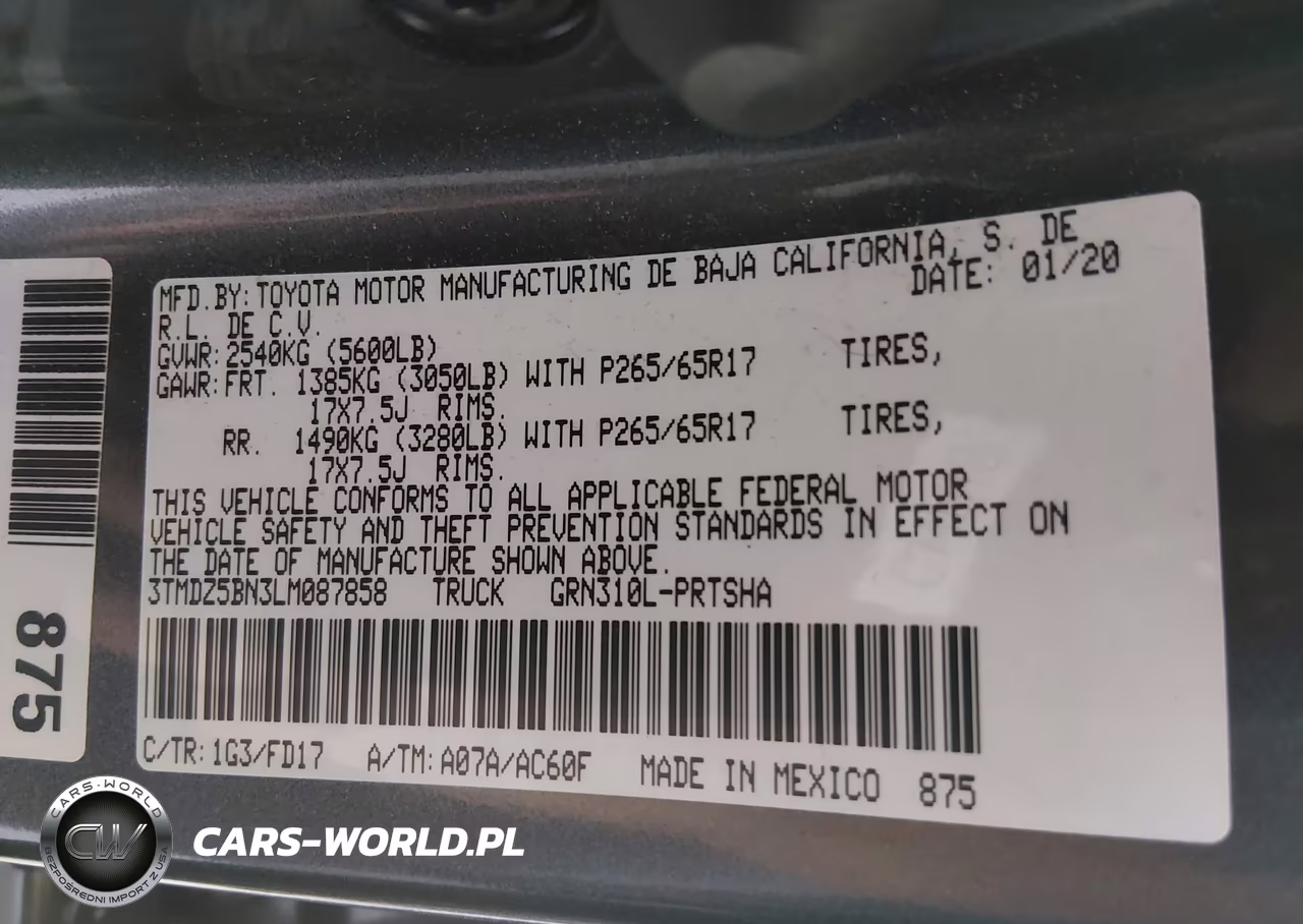 2020 Toyota Tacoma Trd Sport VIN:3TMDZ5BN3LM087858 - 9
